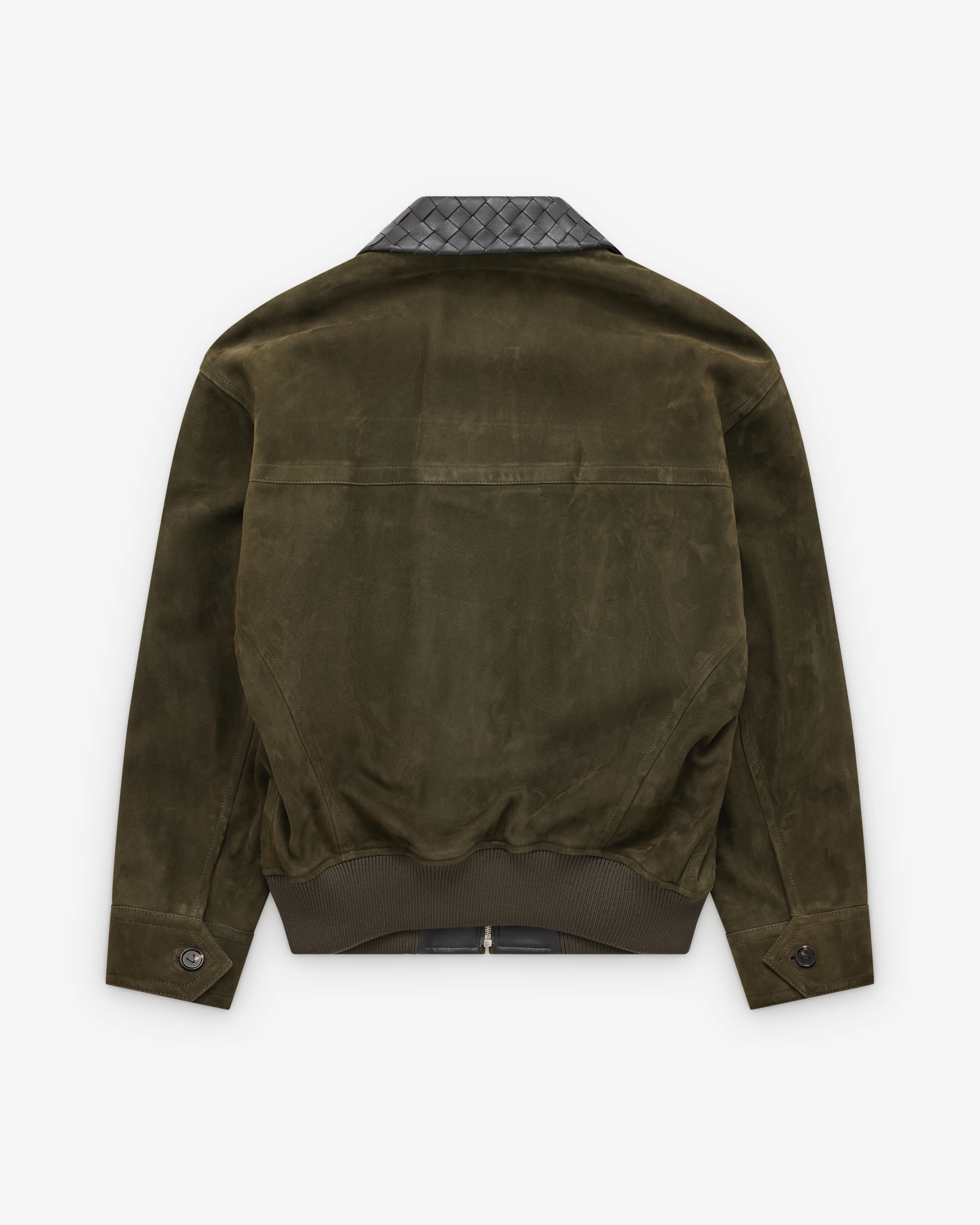 Bottega Veneta - Men's Suede Leather Blouson - (Deep Moss) - Image 2