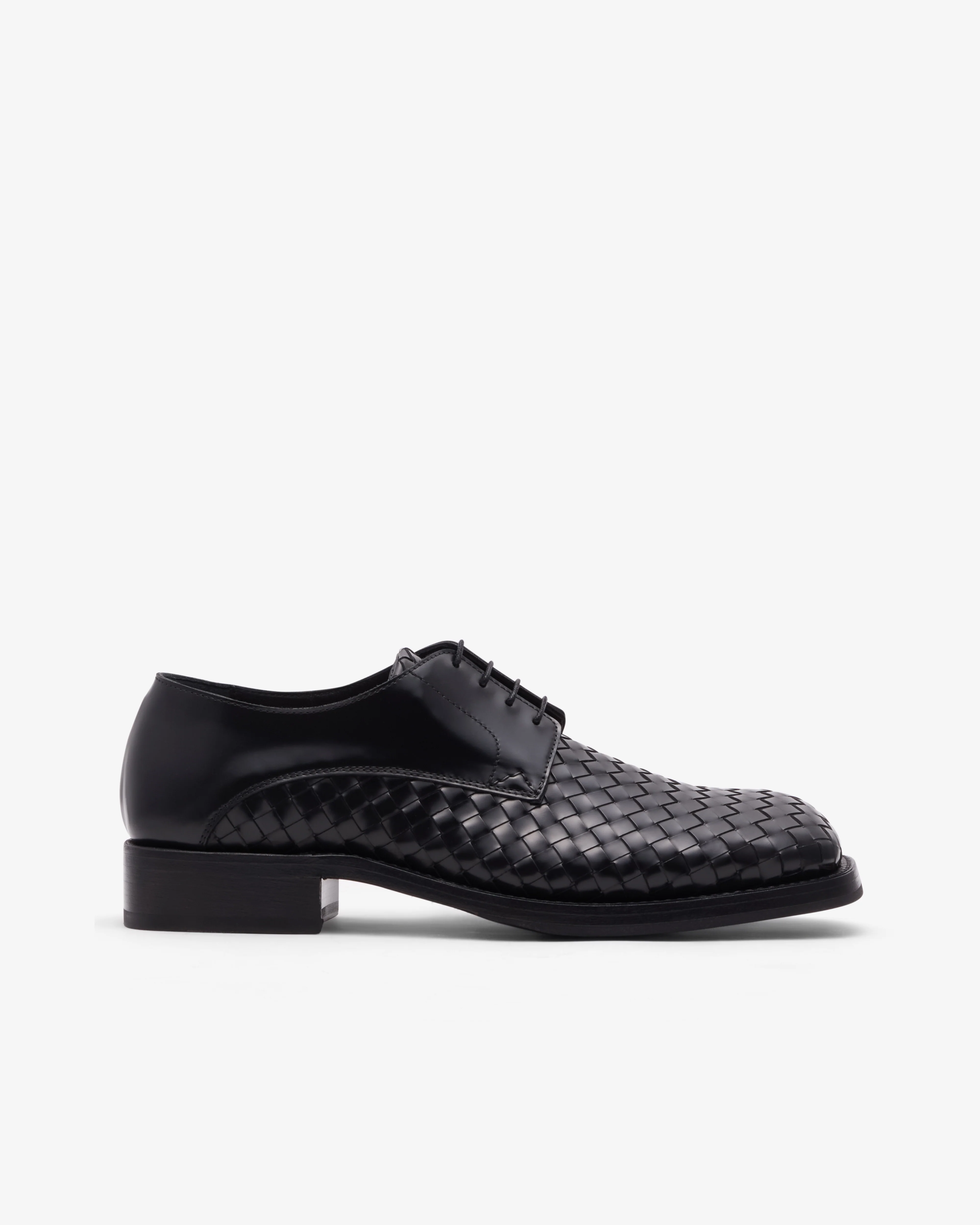 Bottega Veneta  - Men's Smashed Lace-Up Shoe - (Black)