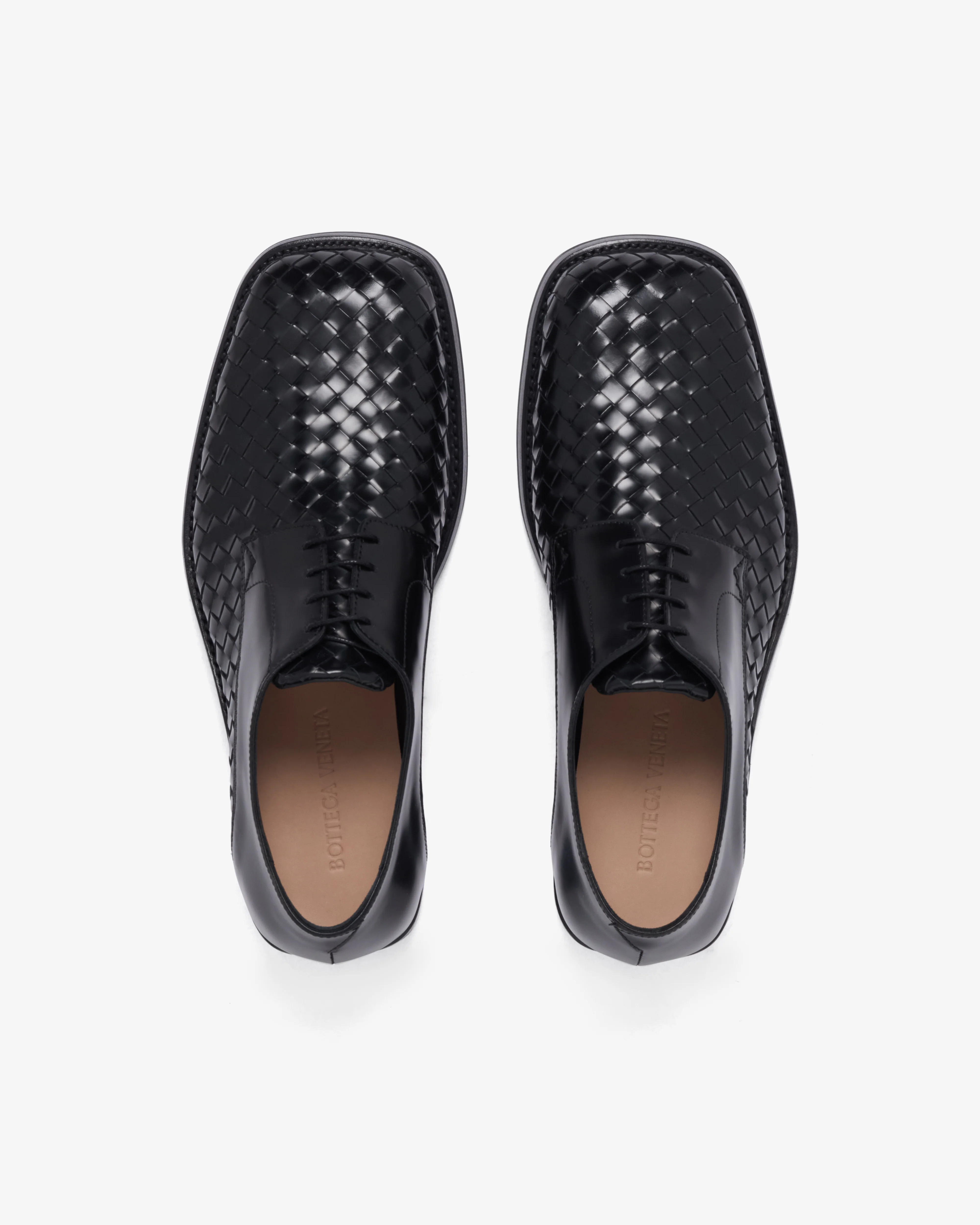 Bottega Veneta  - Men's Smashed Lace-Up Shoe - (Black) - Image 6