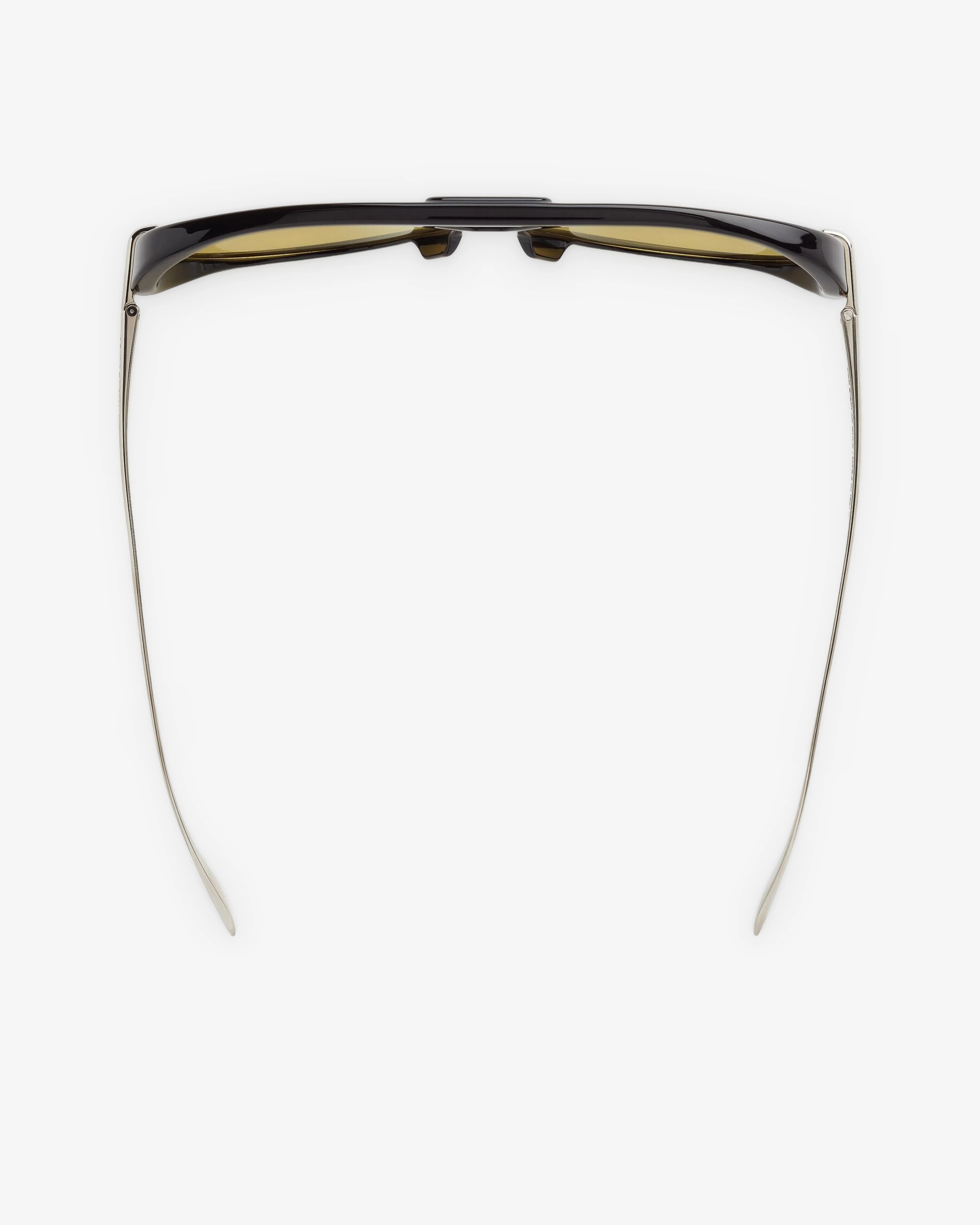 Bottega Veneta - Classic Aviator Sunglasses - (Black / Yellow) - Image 3