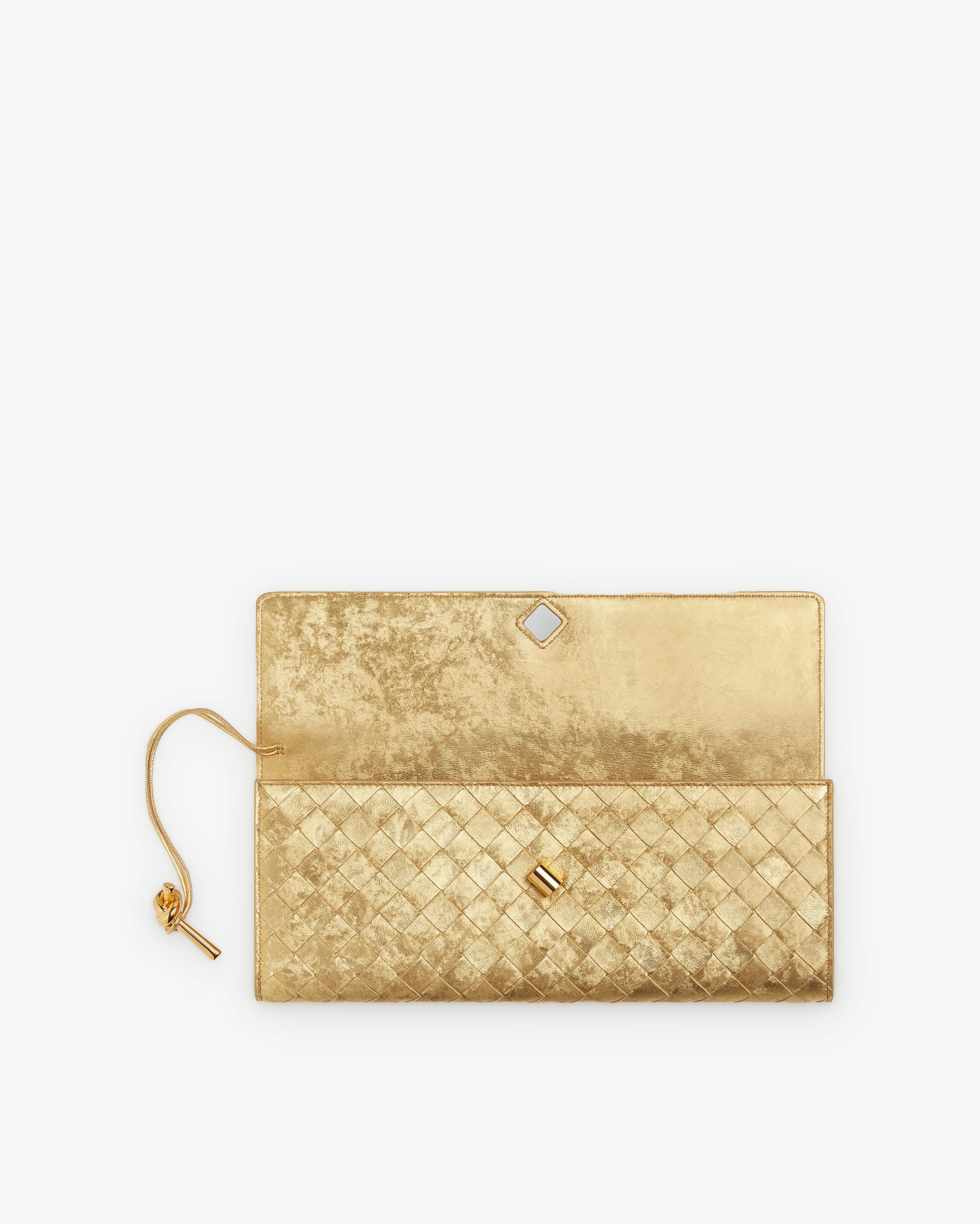 Bottega Veneta - Andiamo Clutch - (Gold) - Image 3