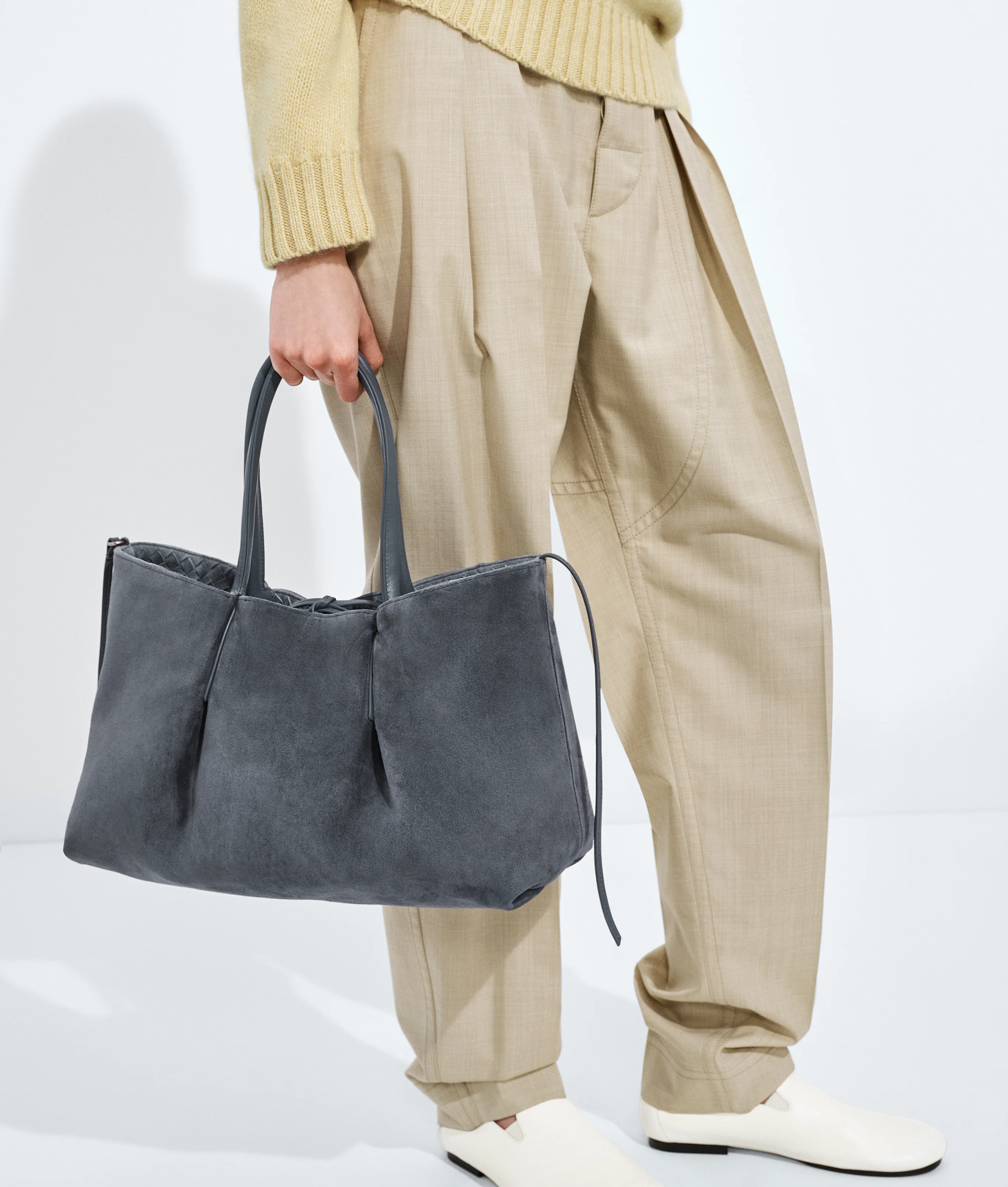 Bottega Veneta - Large Pinacoteca Bag - (Cloudy Indigo/Gravel) - Image 3