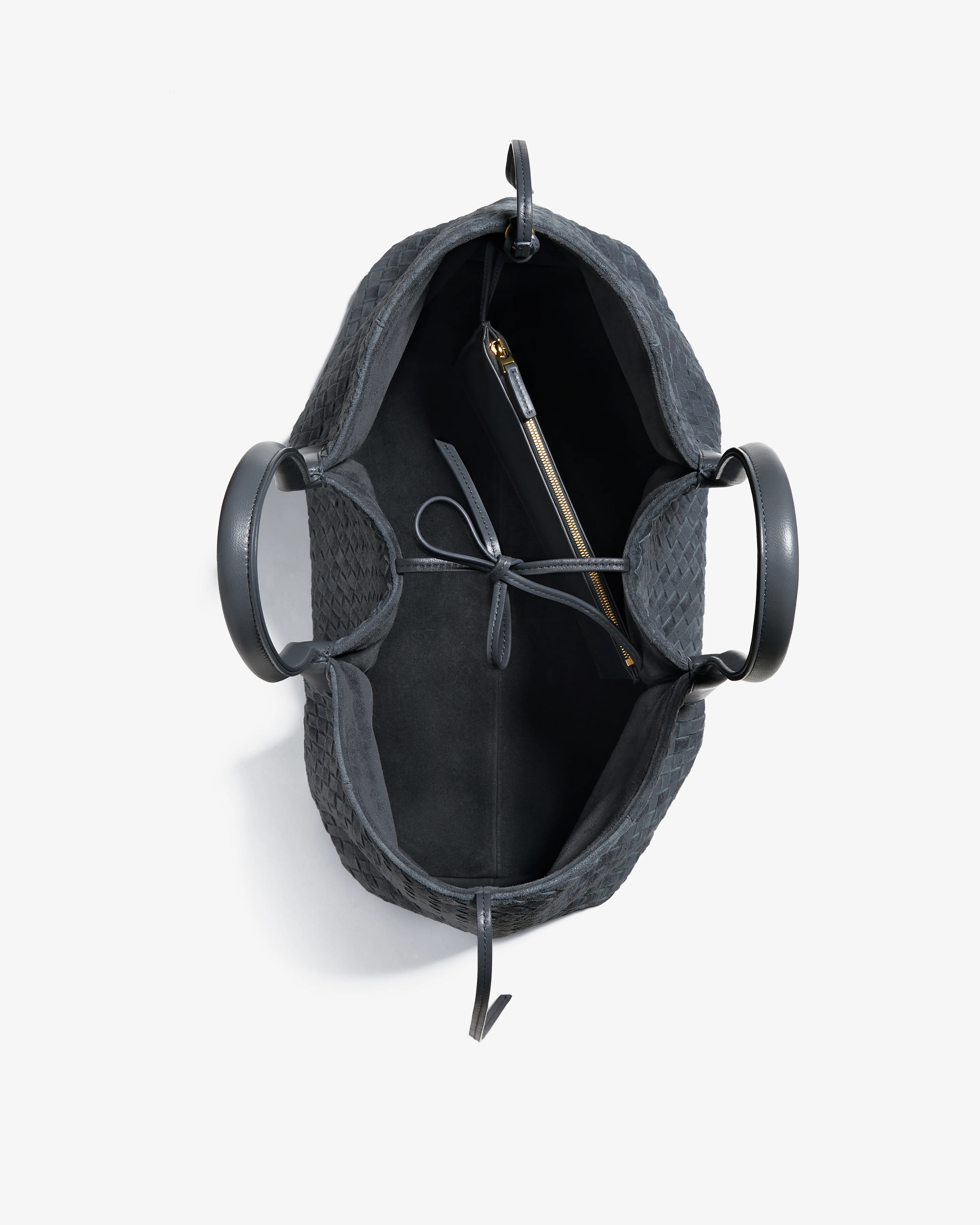 Bottega Veneta - Large Pinacoteca Bag - (Cloudy Indigo/Gravel) - Image 6