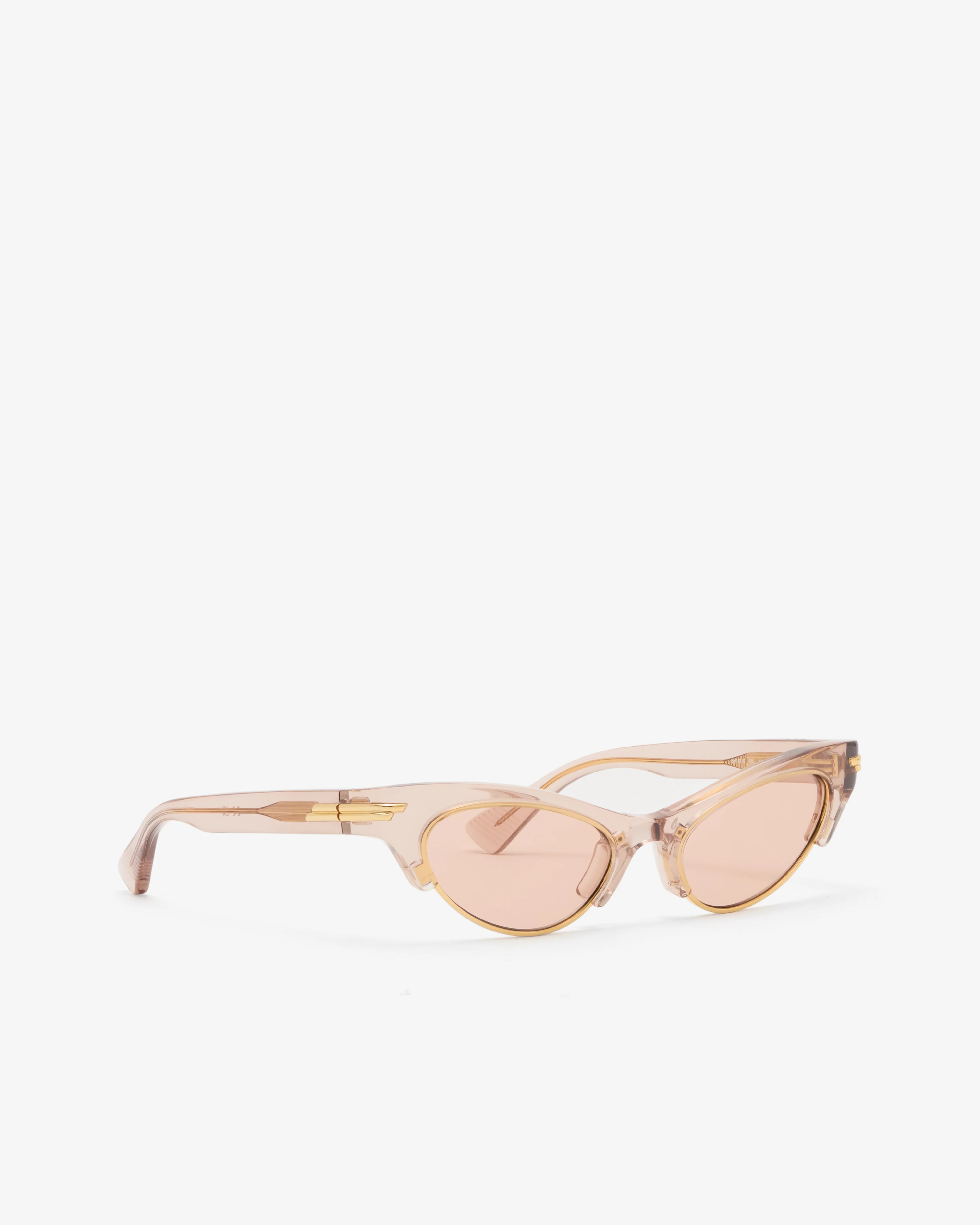 Bottega Veneta - Angle Cat Eye Sunglasses - (Brown) - Image 2