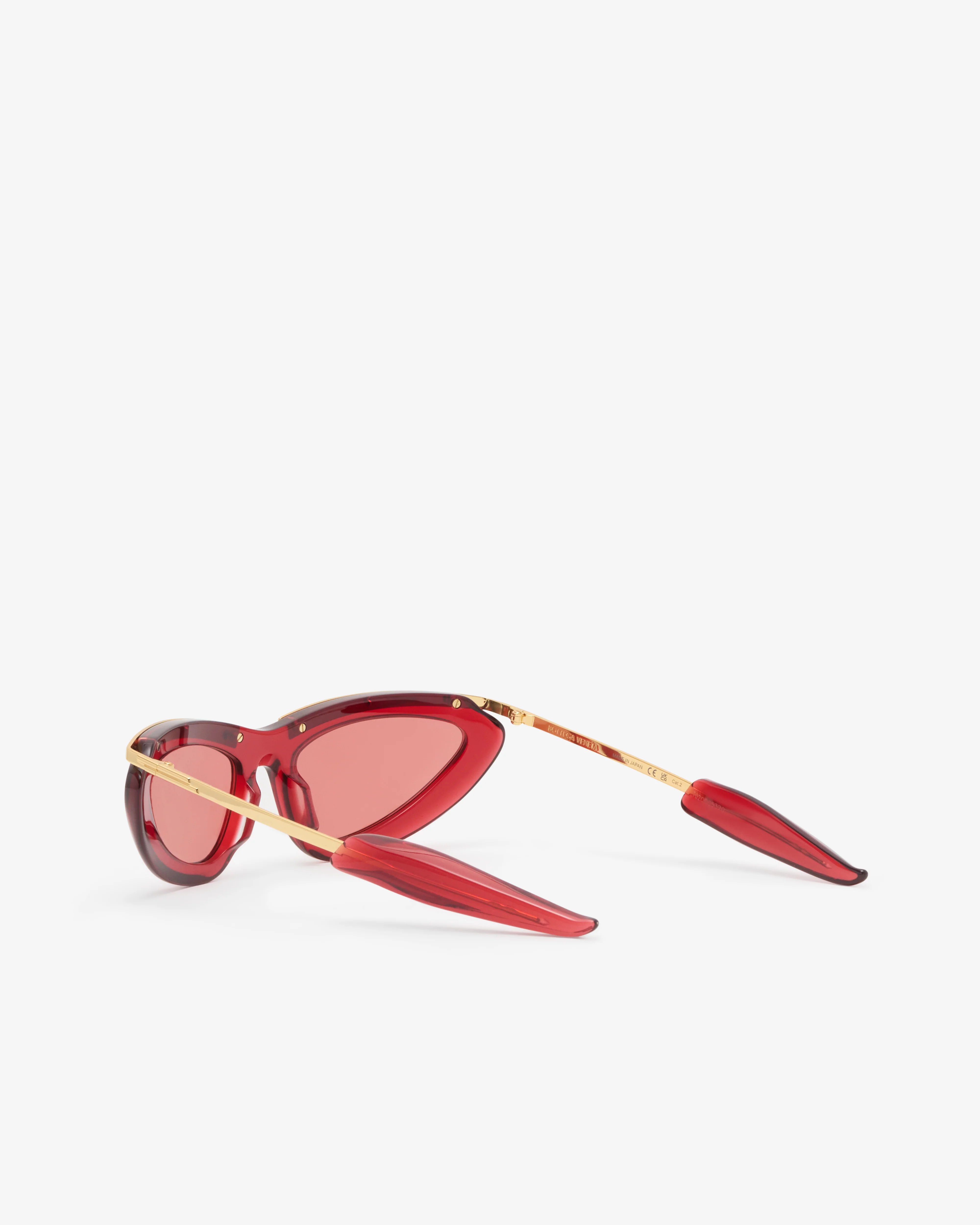 Bottega Veneta - Prisma Cat Eye Sunglasses - (Red) - Image 3