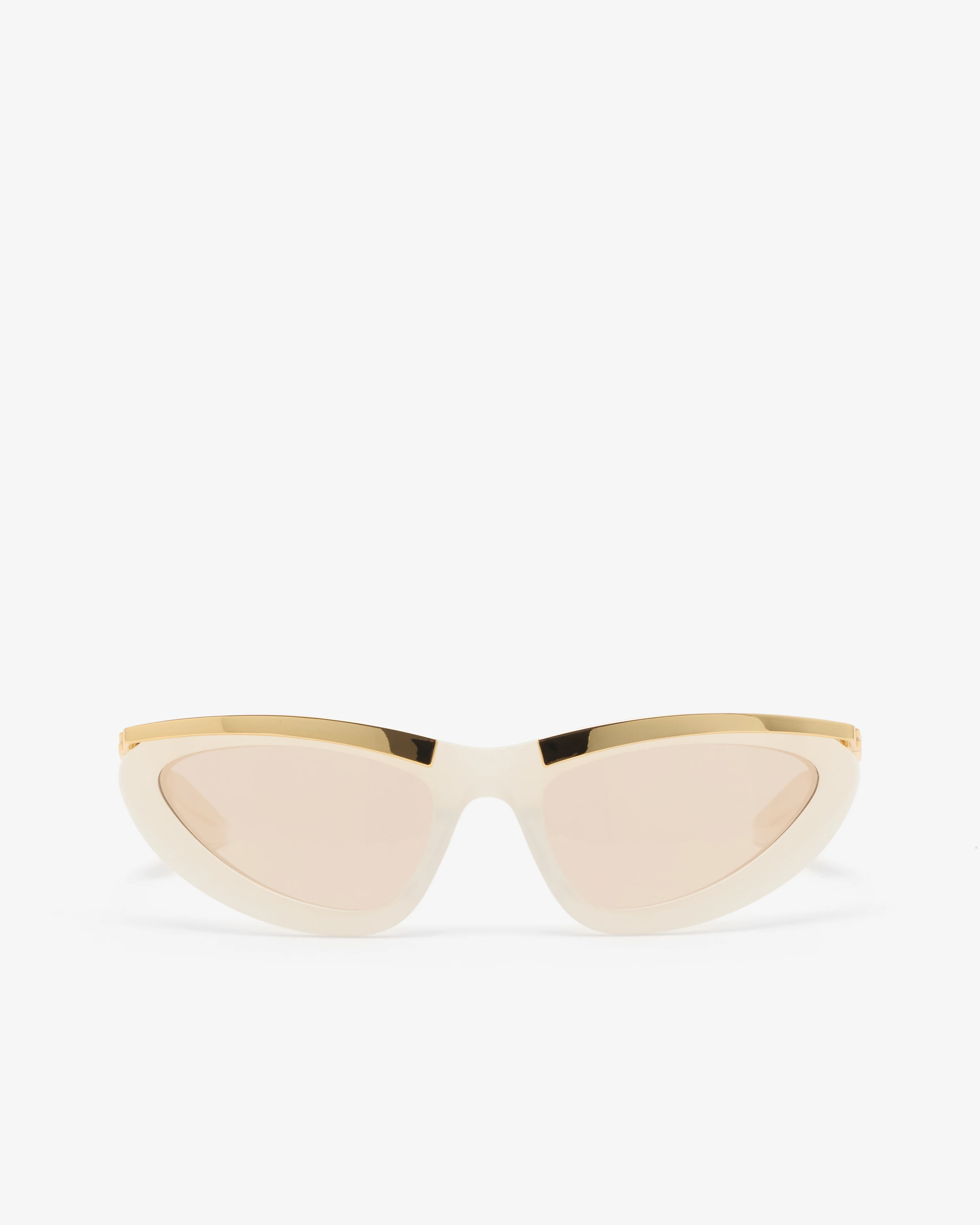 Bottega Veneta - Prisma Cat Eye Sunglasses - (Ivory/Brown)