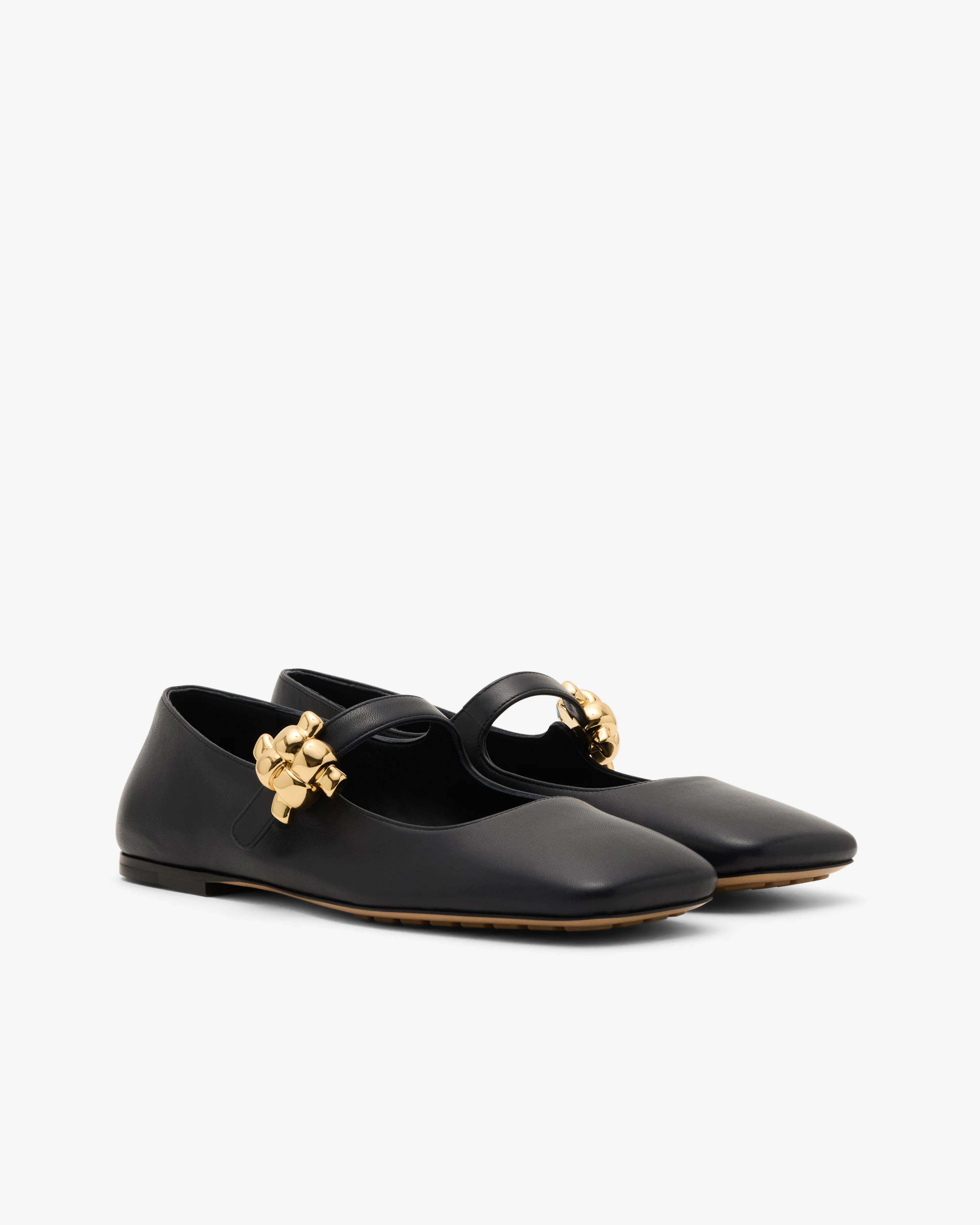 Bottega Veneta - Women's Charlotte Mary-Jane Ballerina - (Midnight) - Image 2