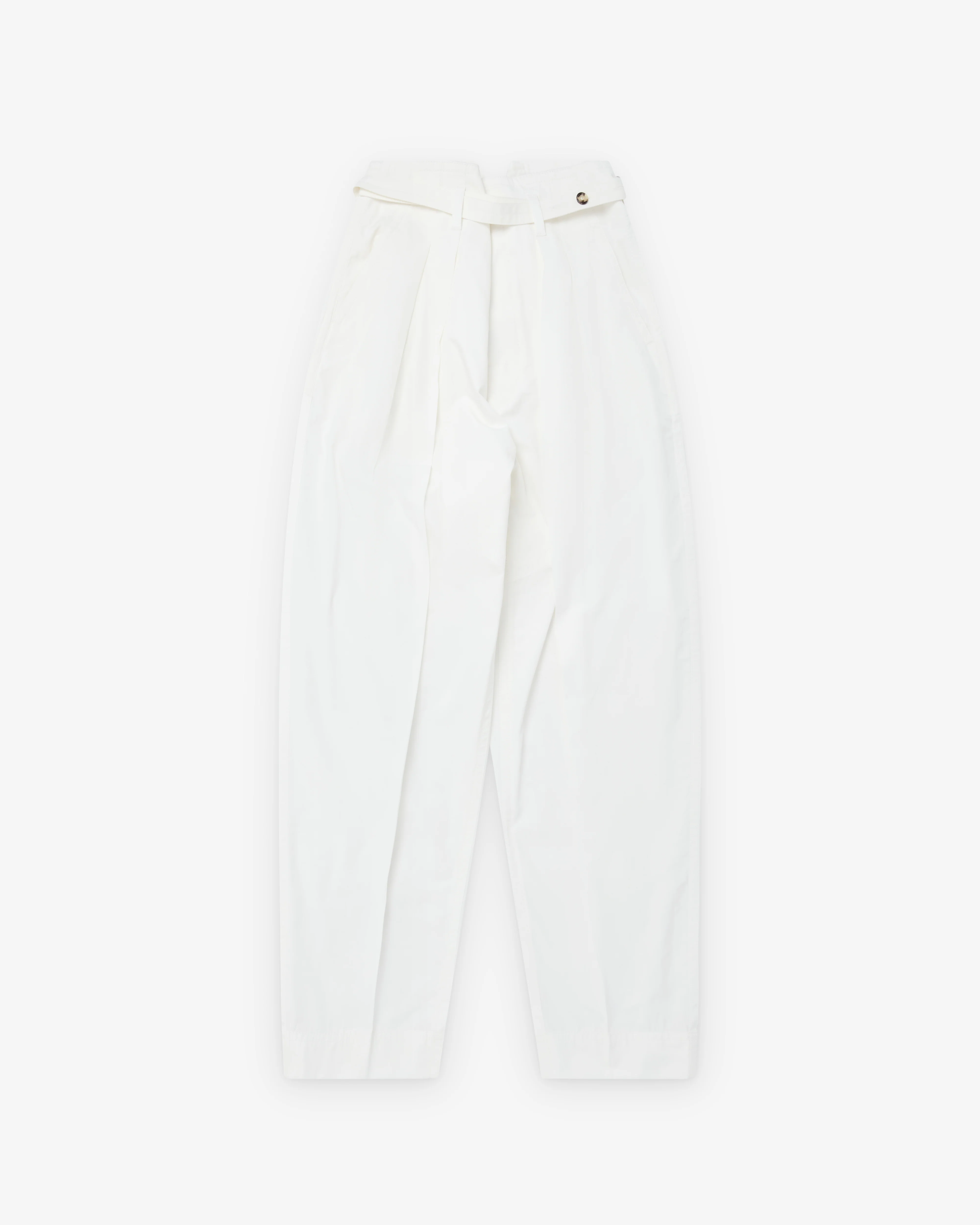 Bottega Veneta - Women's Compact Cotton Trousers - (Chalk)