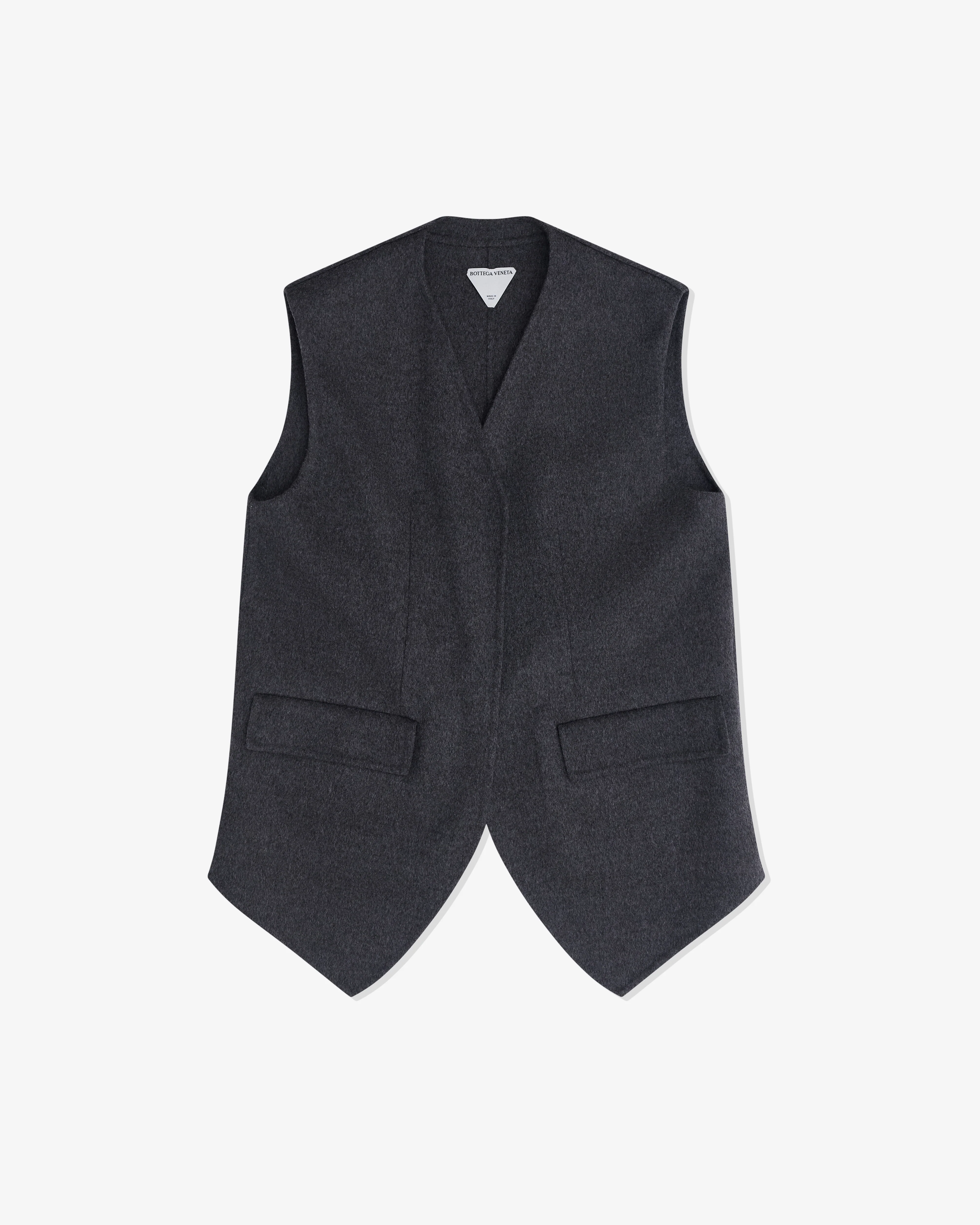 Bottega Veneta - Women’s Double Face Wool Gilet - (Charcoal Melange)