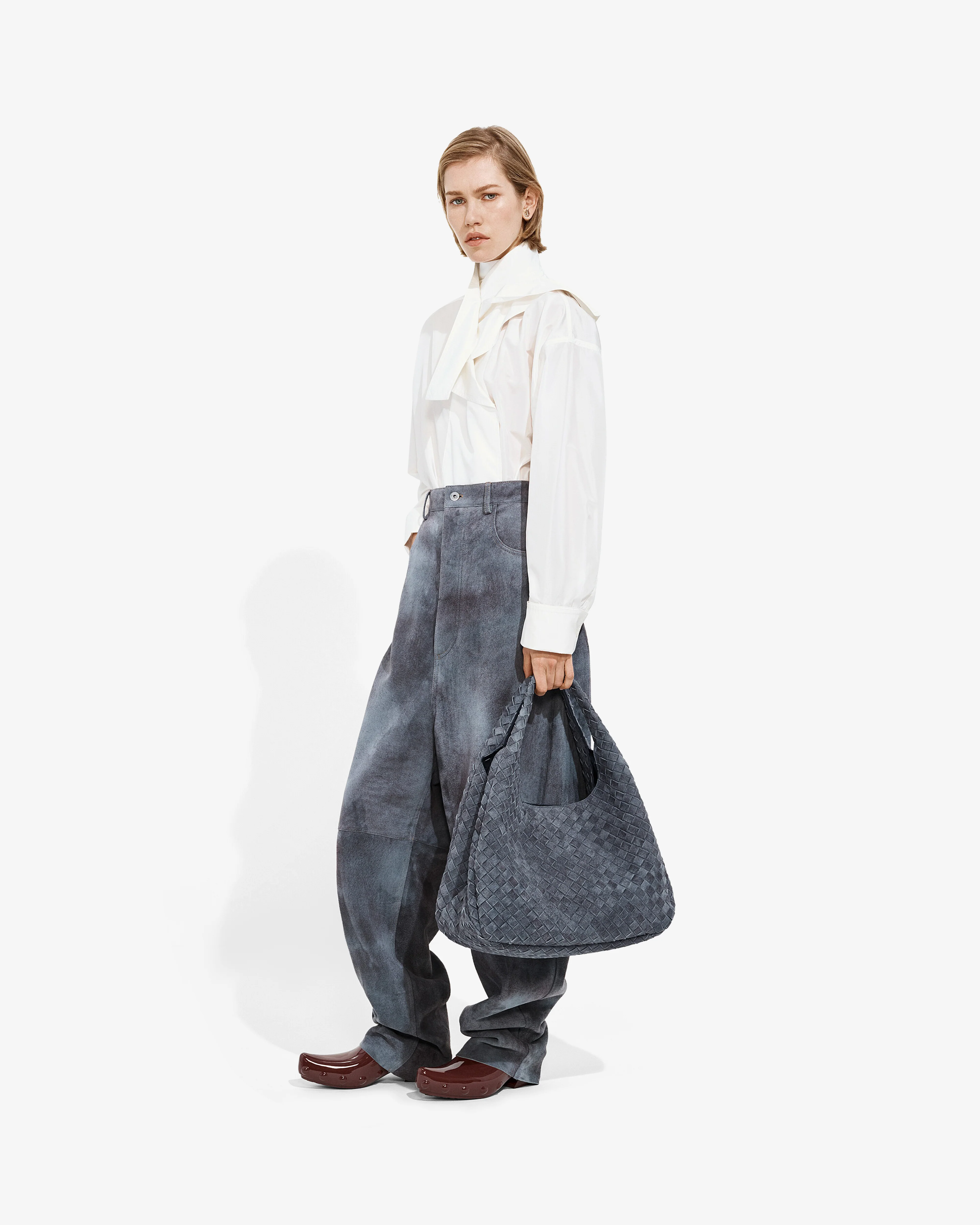 Bottega Veneta - Women's Large Campana - (Dusty Indigo) - Image 6