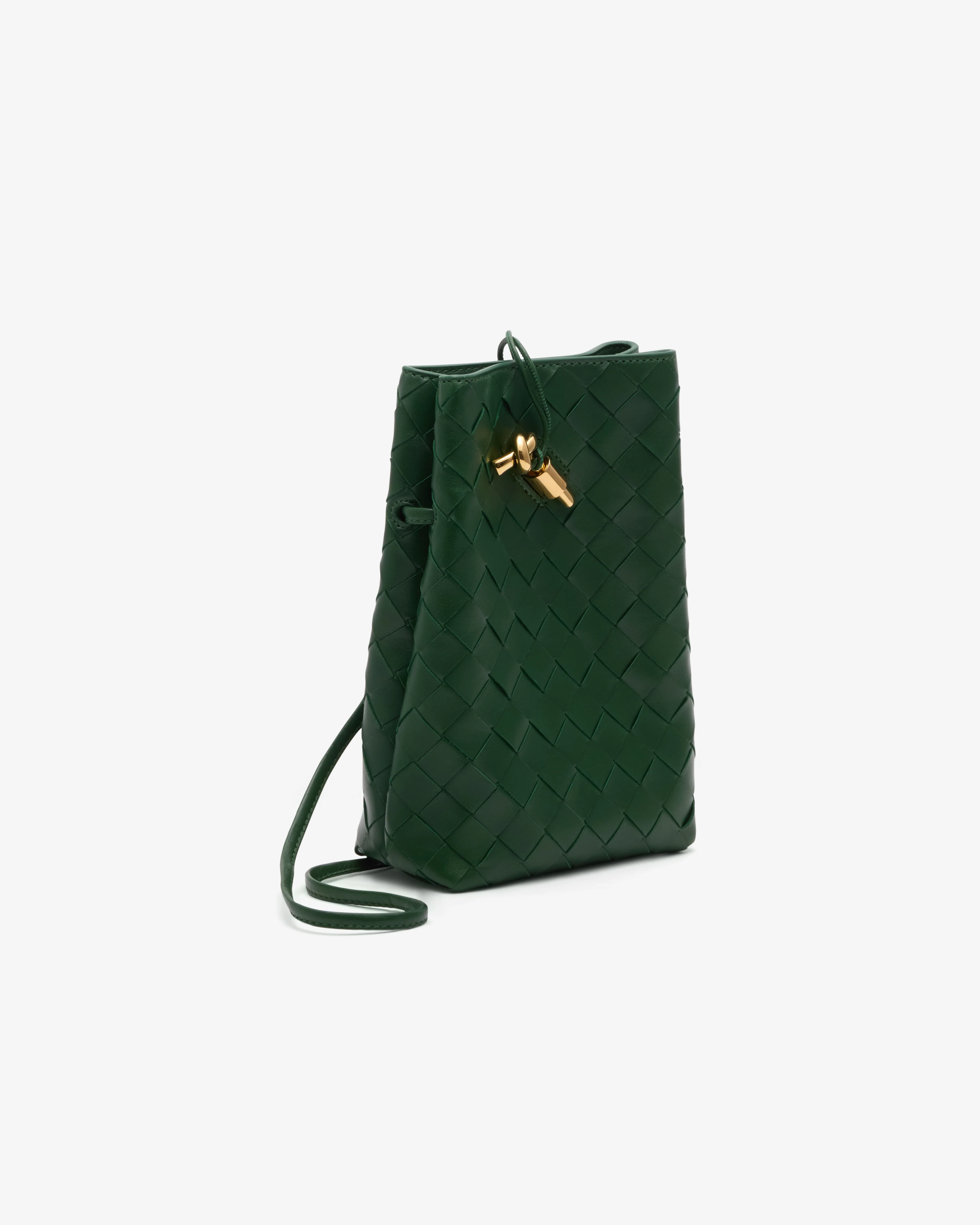 Bottega Veneta - Women's Andiamo Phone Pouch - (Basil) - Image 2