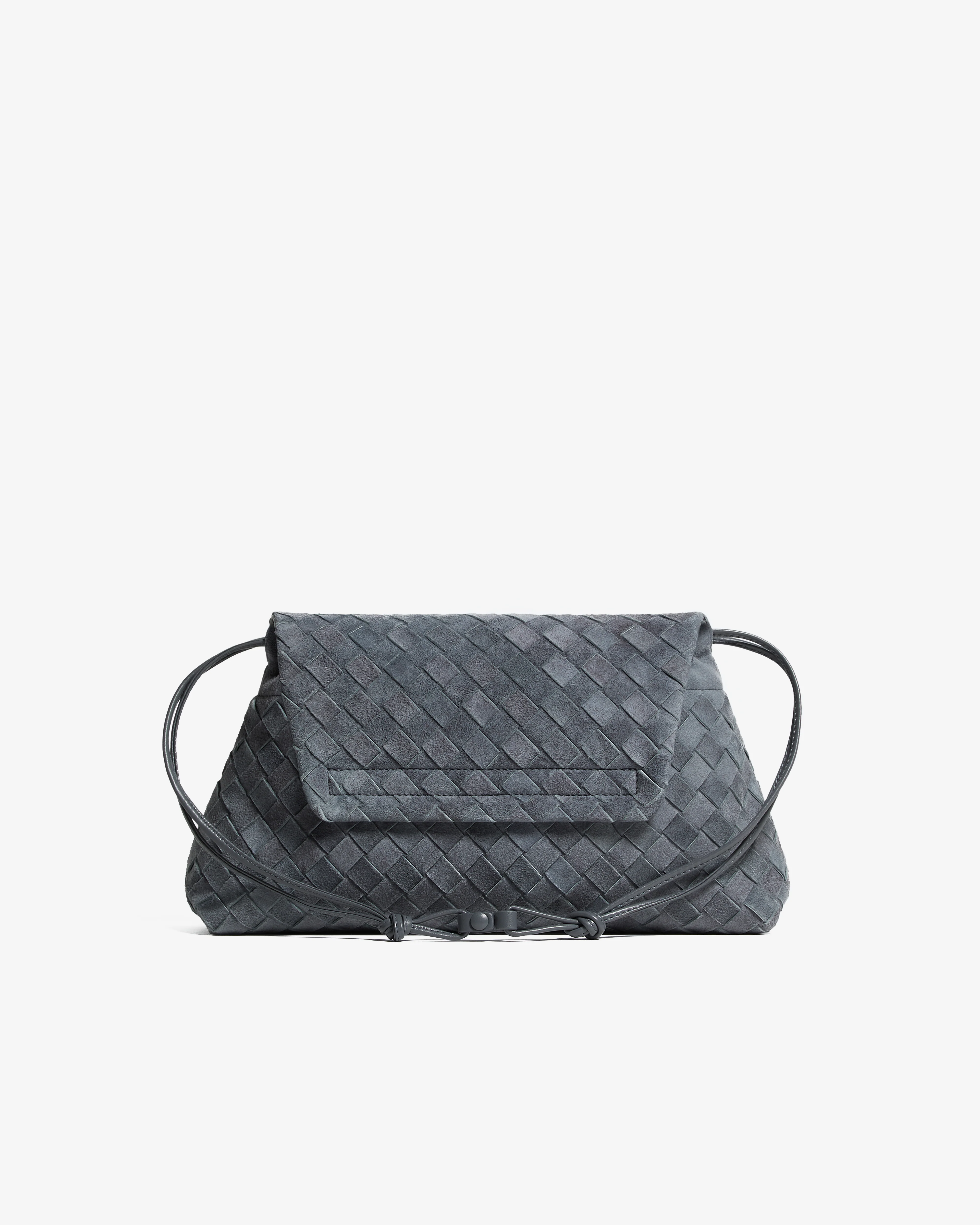 Bottega Veneta  - Women's Giorno Bag - (Cloudy Indigo/Gravel) - Image 4
