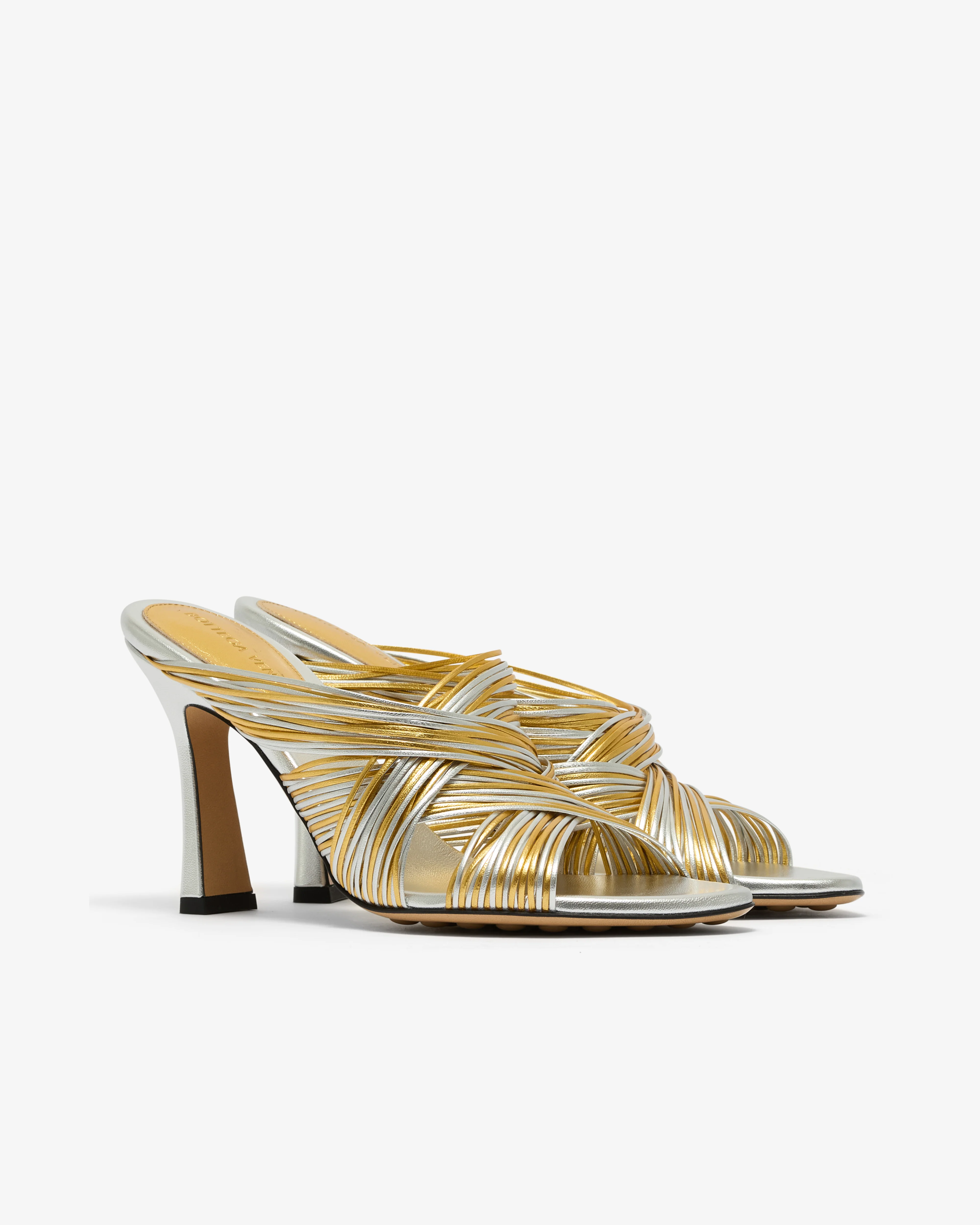Bottega Veneta - Women's Rana Mule - (Gold/Silver) - Image 3