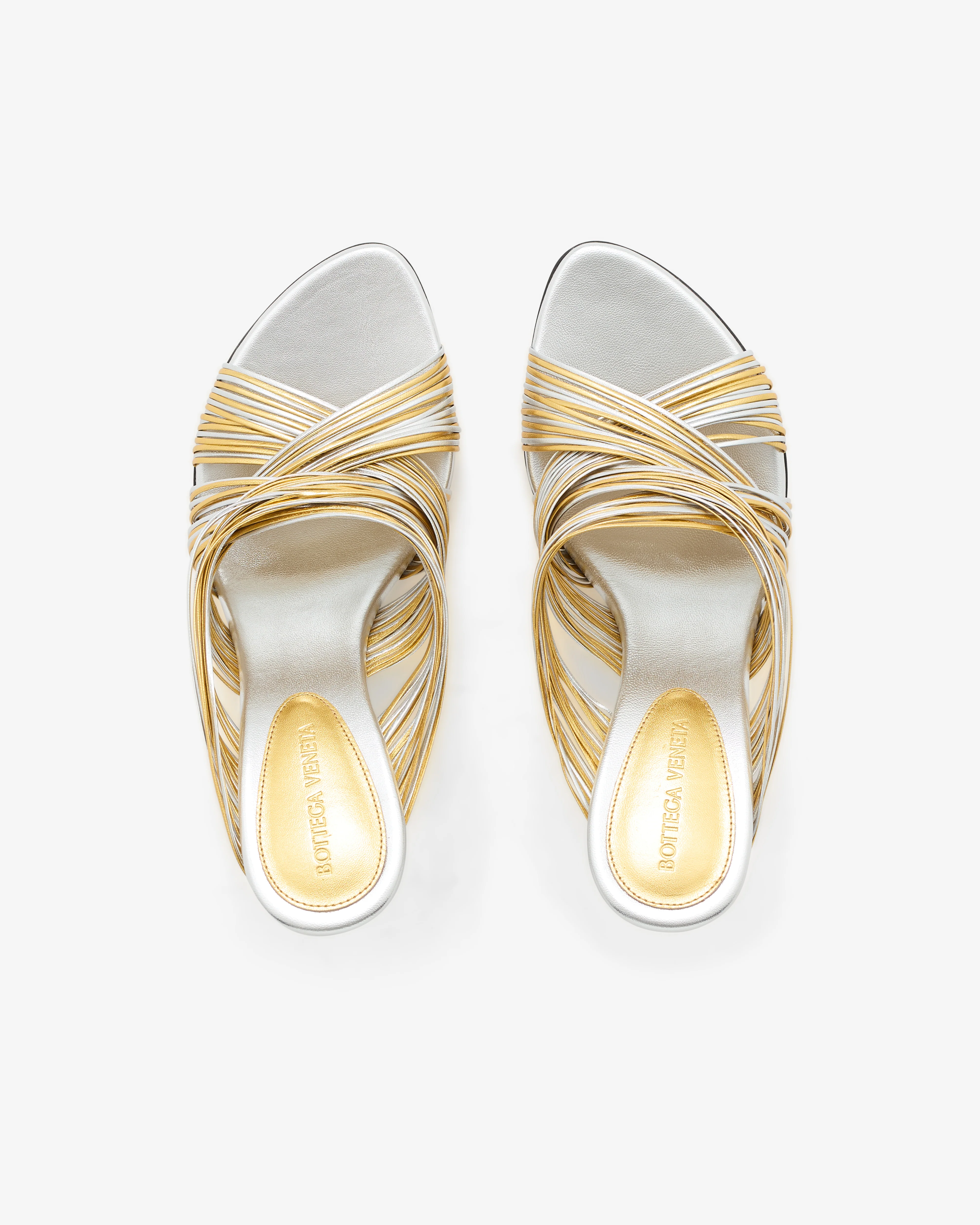 Bottega Veneta - Women's Rana Mule - (Gold/Silver) - Image 5