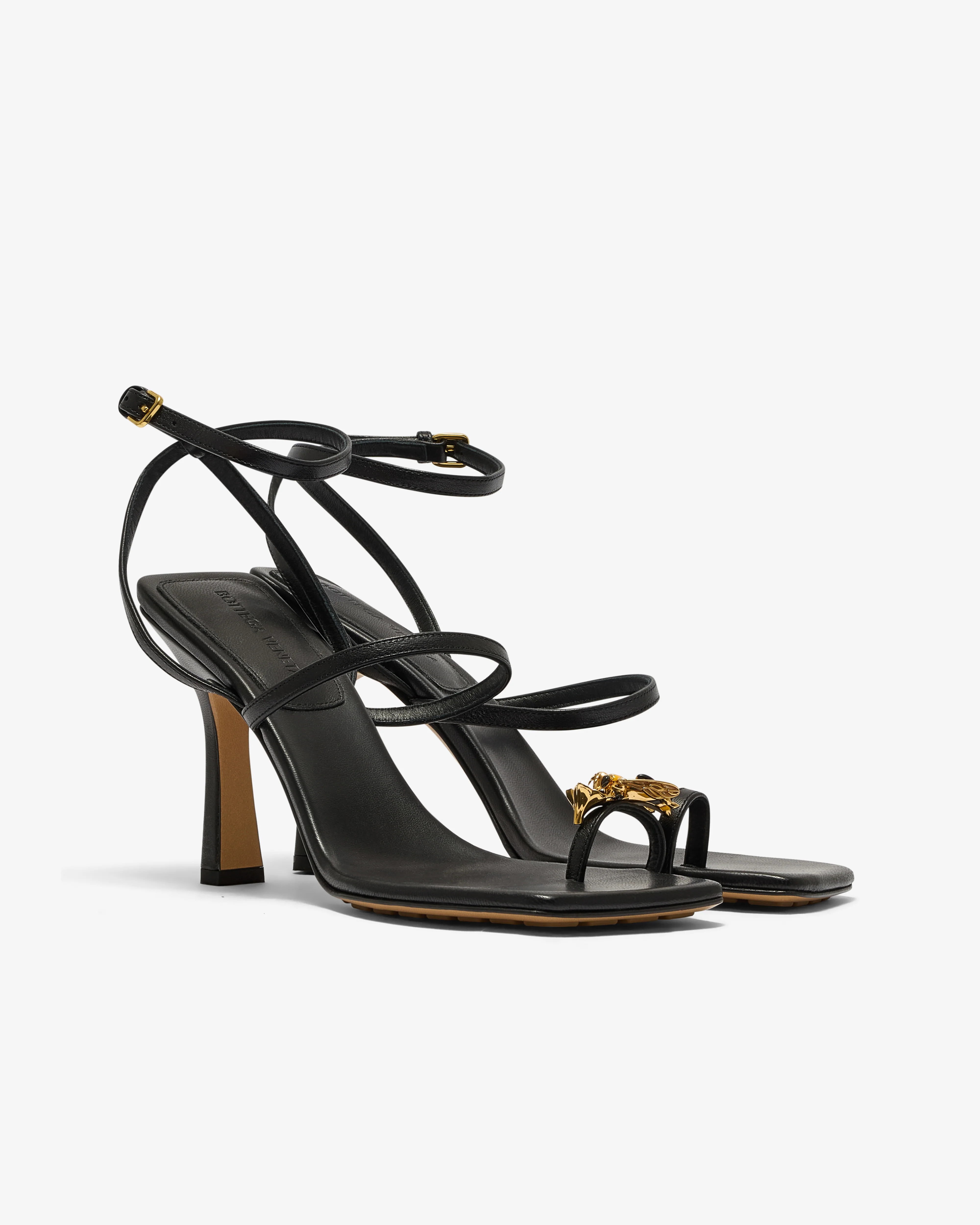 Bottega Veneta - Women’s Riva Bee Sandal - (Black) - Image 3