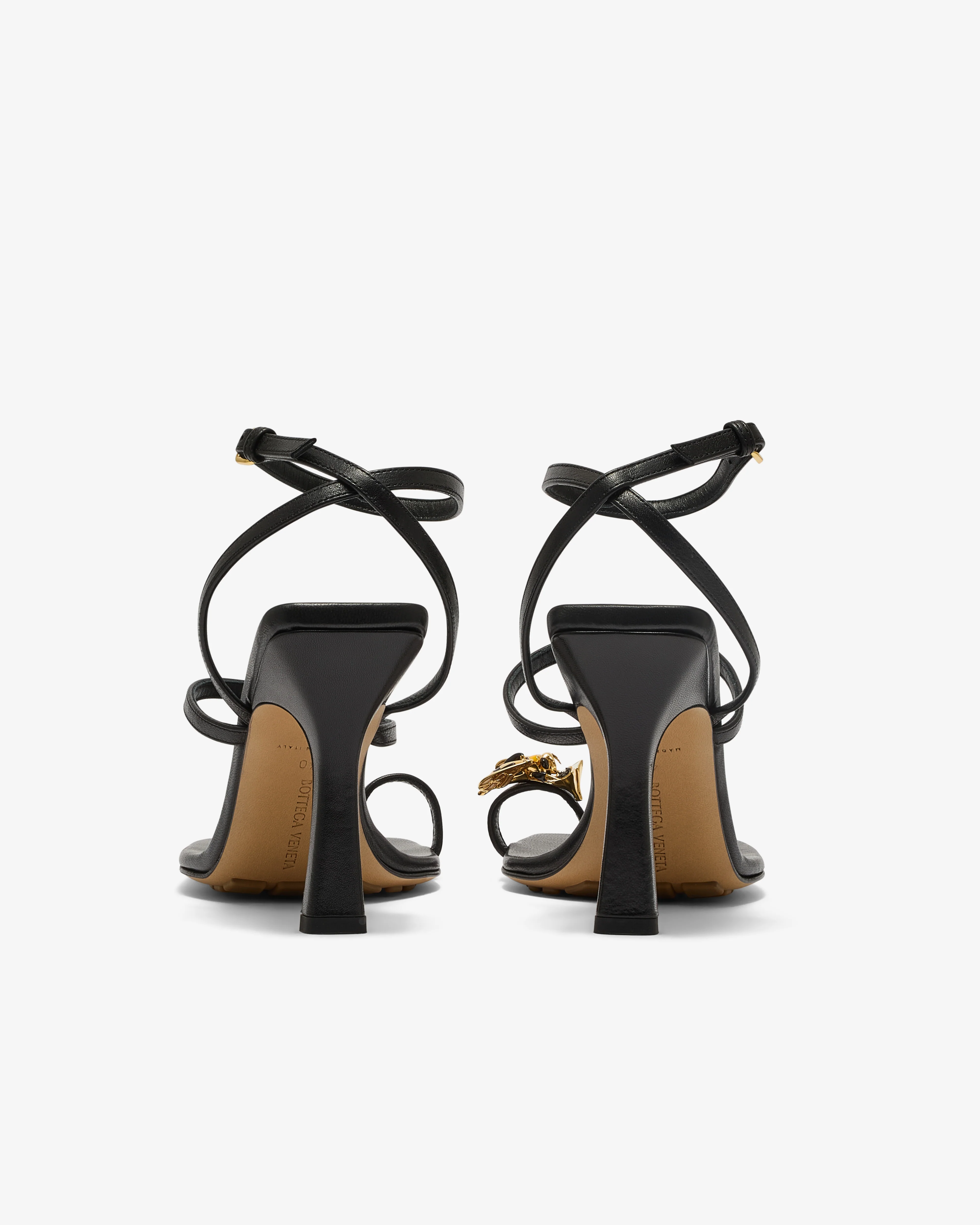 Bottega Veneta - Women’s Riva Bee Sandal - (Black) - Image 4