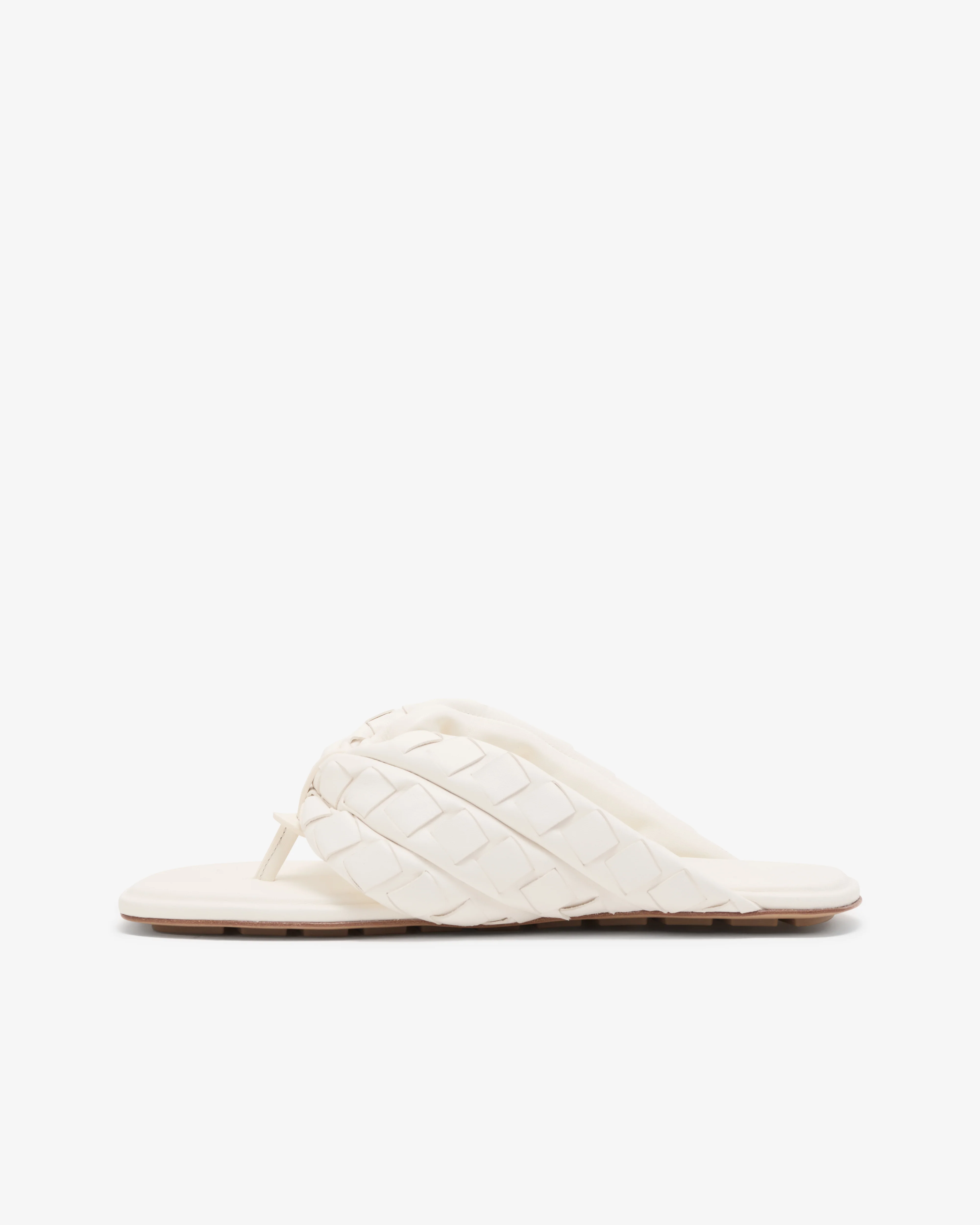 Bottega Veneta  - Women's Salsa Flat Thong - (Alabaster) - Image 3
