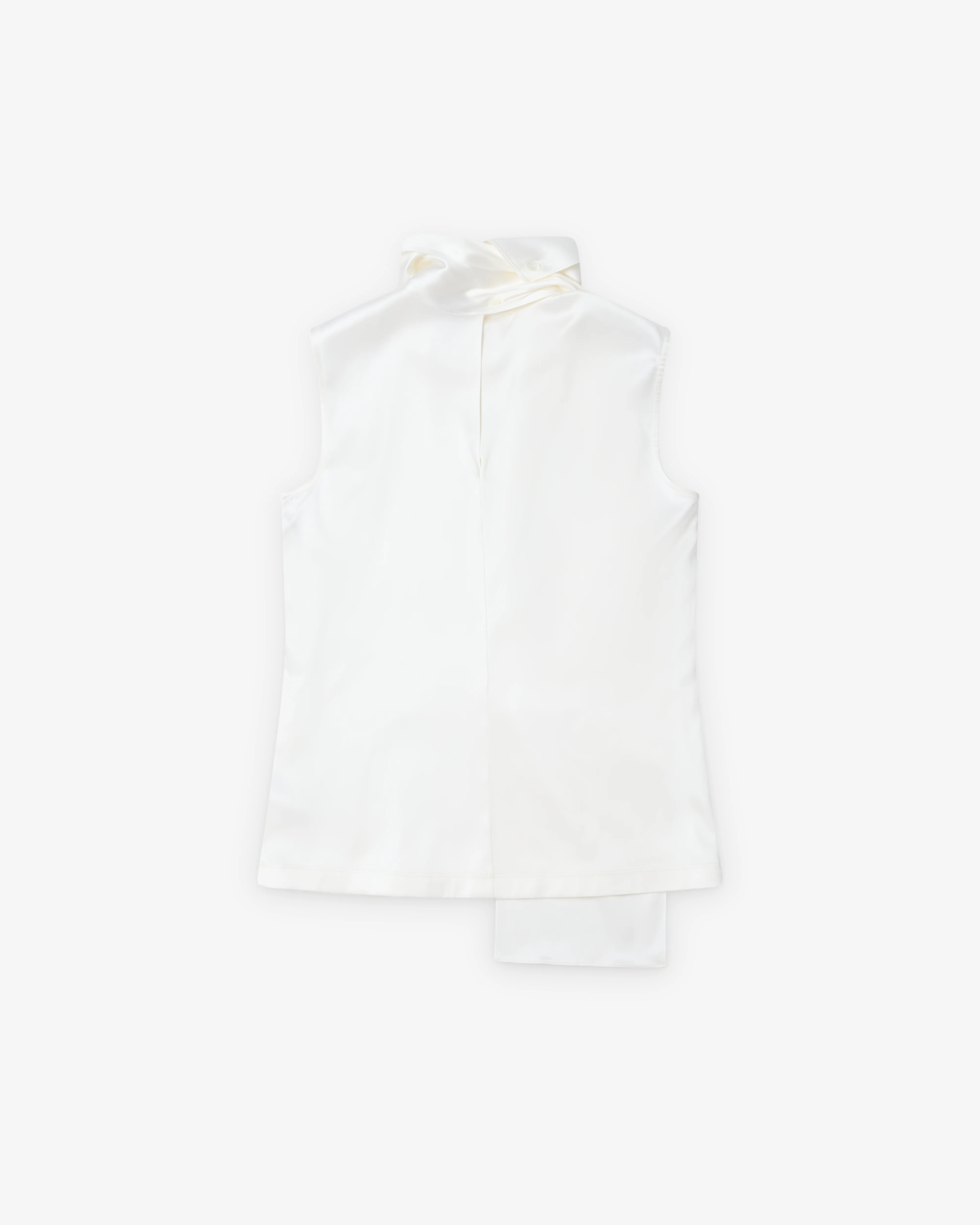 Bottega Veneta - Women's Silk Stretch Satin Top - (White) - Image 2