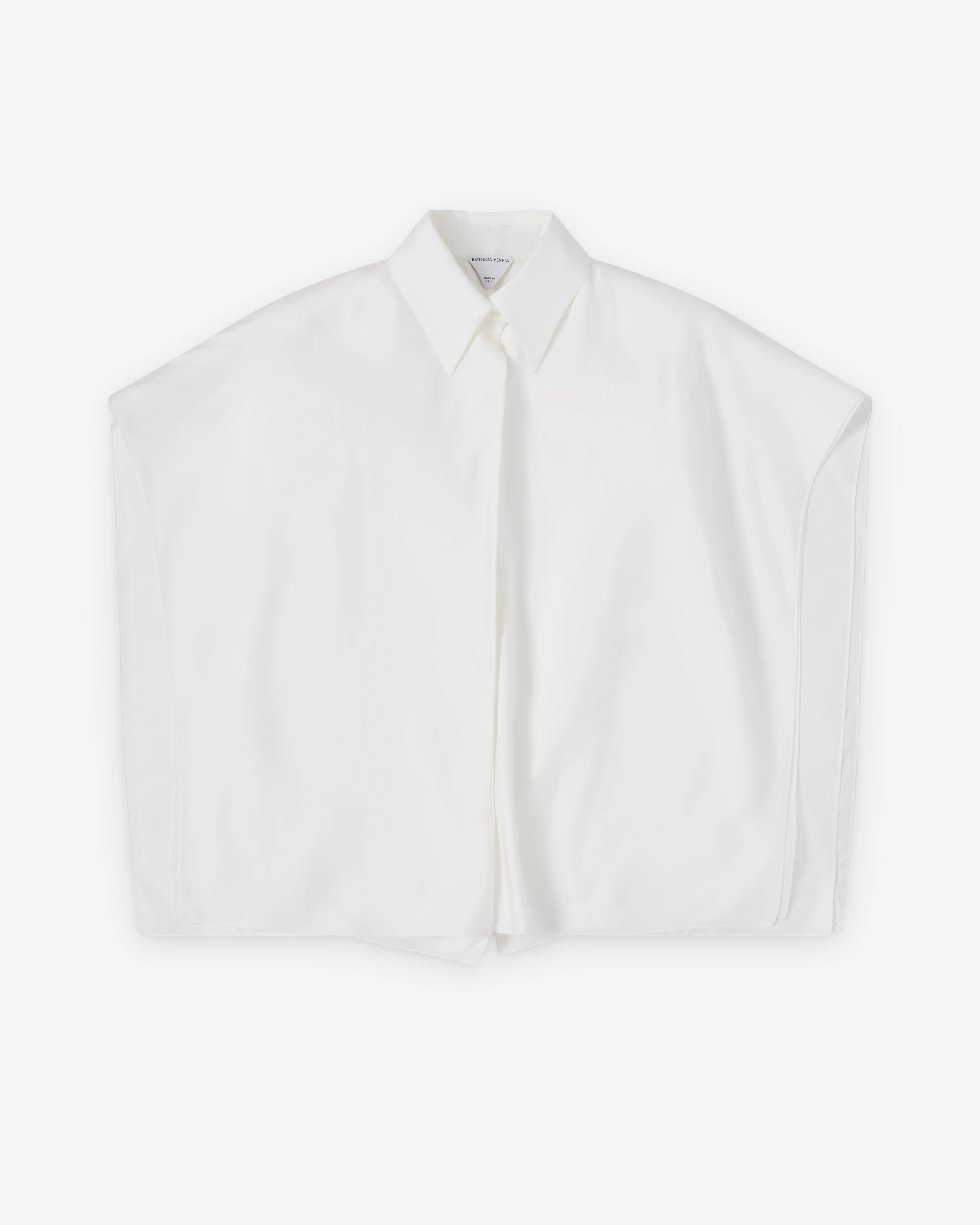 Bottega Veneta  - Women's Silk Twill Shirt - (White)