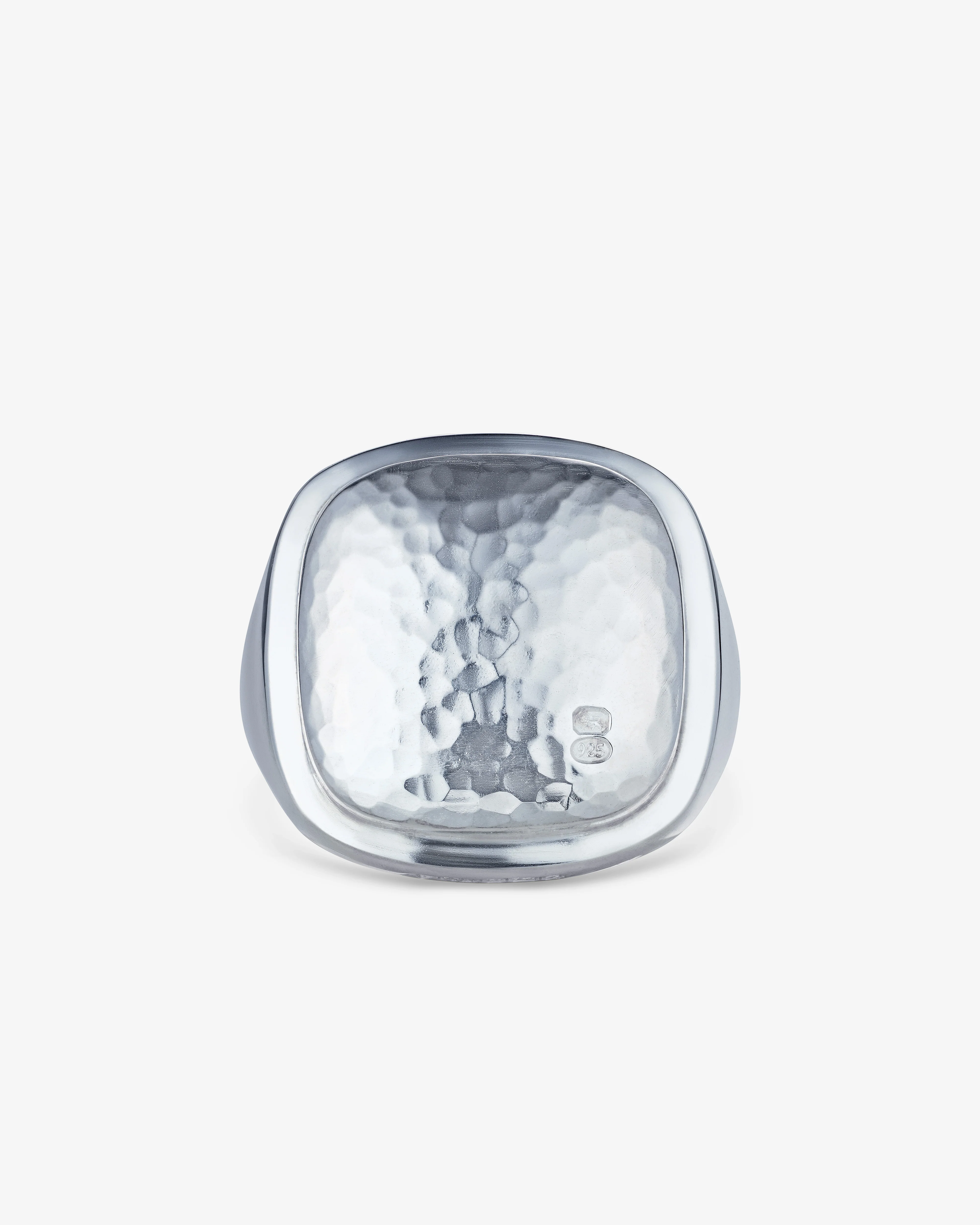 Bunney - Heavy Cushion Signet Ring - (Silver)