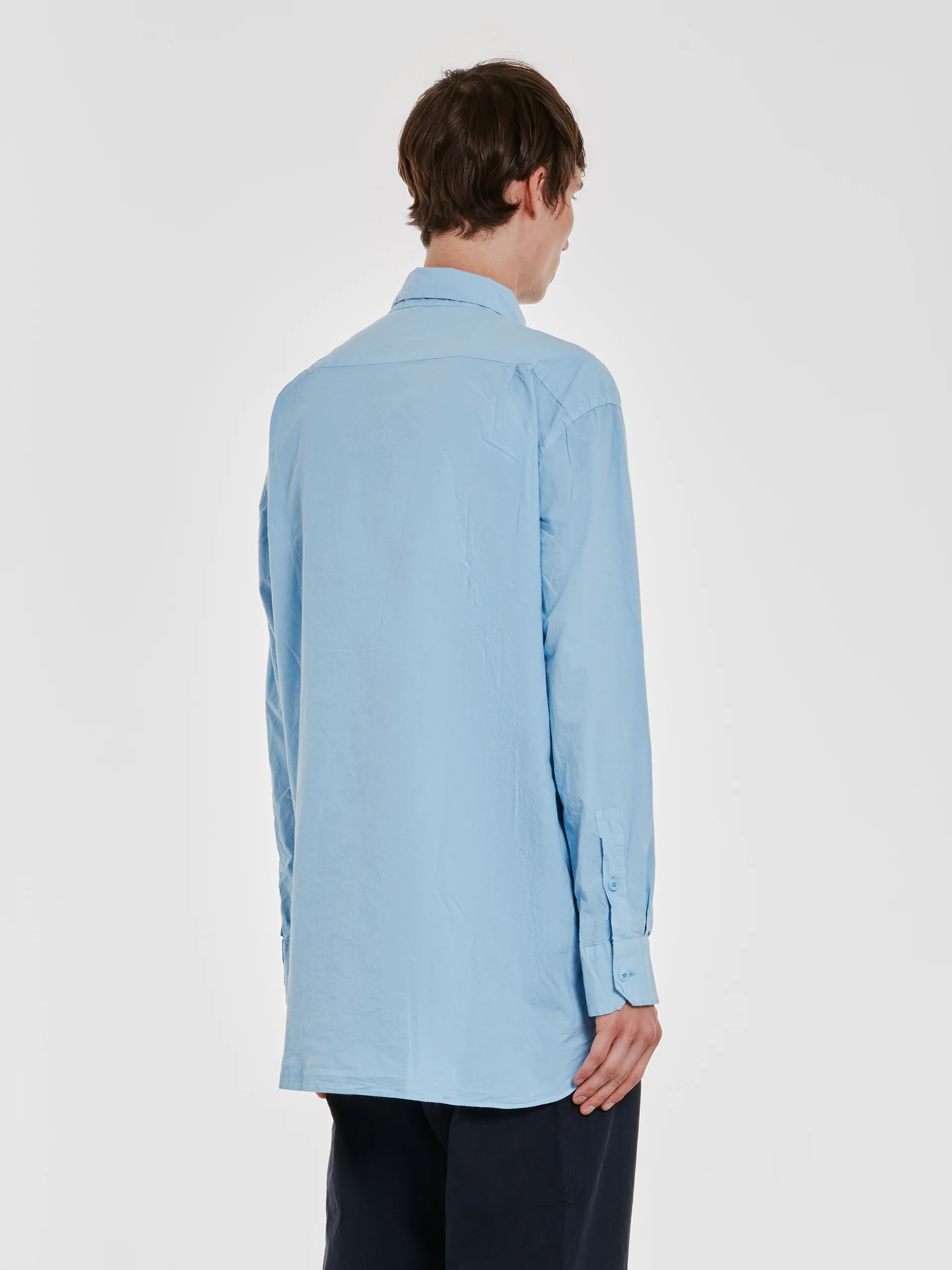 Casey Casey - Men’s Double Dyed Big Raccourcie Shirt - (Sky) - Image 5