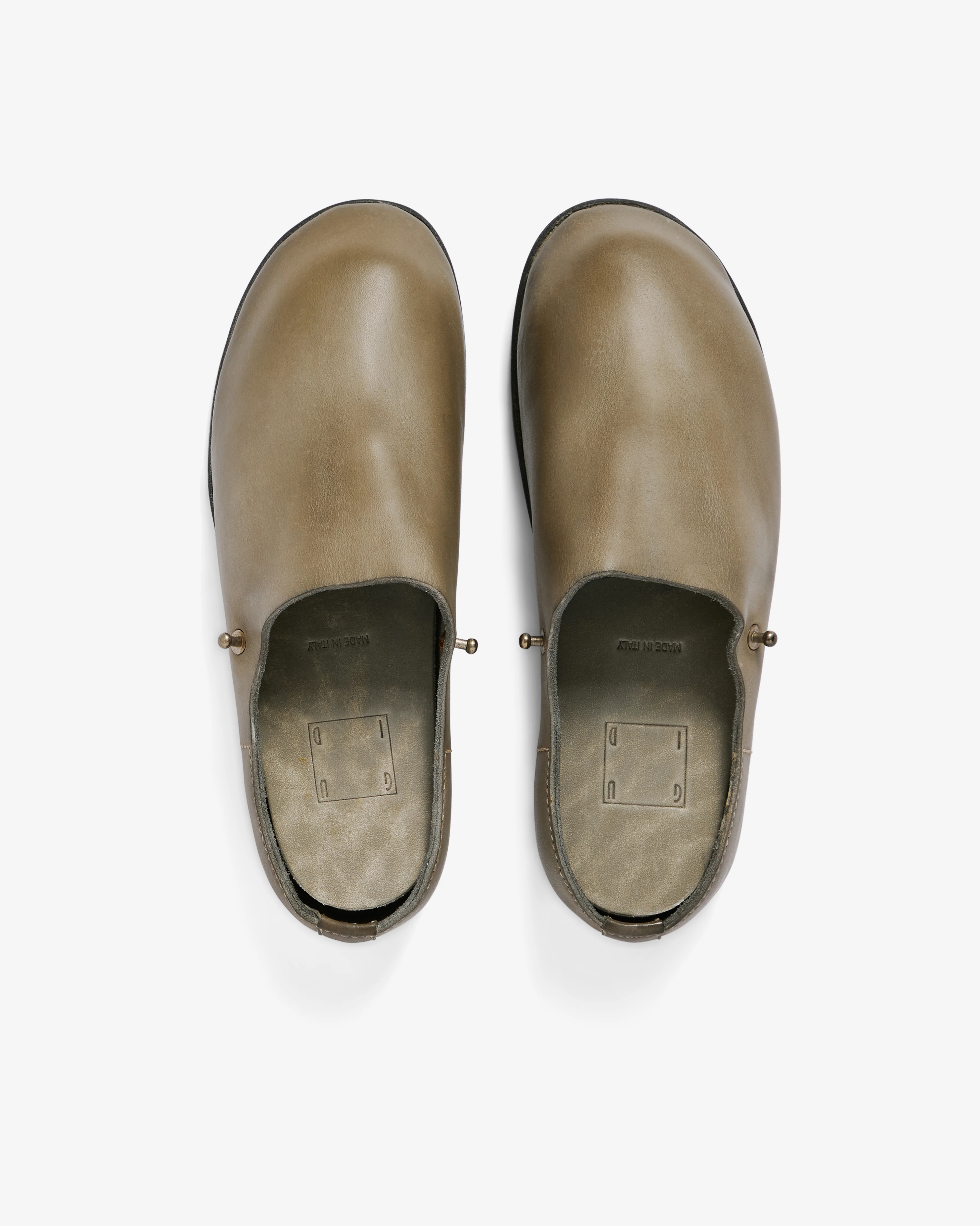 Casey Casey - Guidi Women’s Sabot Clogs - (Khaki) - Image 6