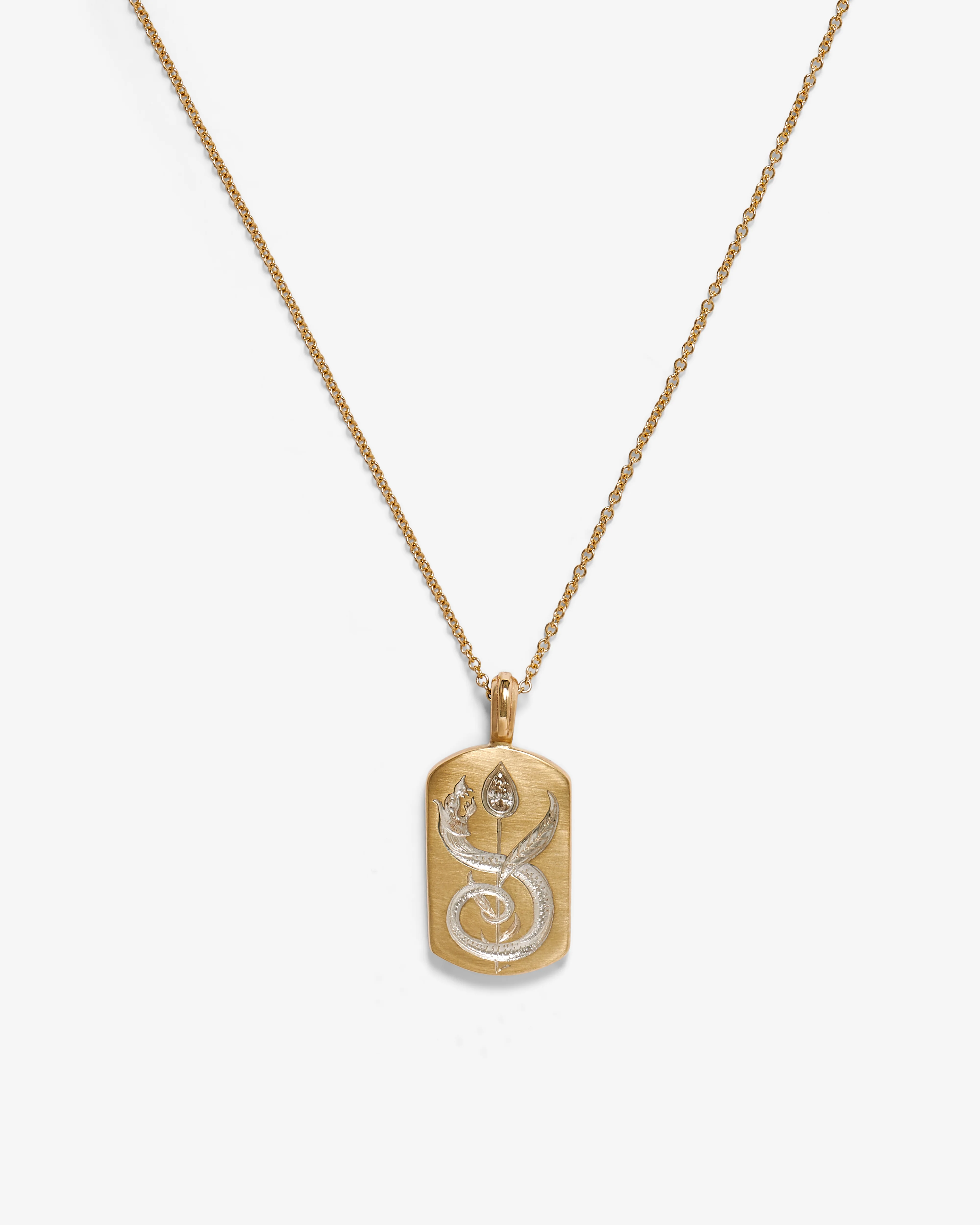 Castro - Apple Core Pendant - (Yellow Gold) - Image 3