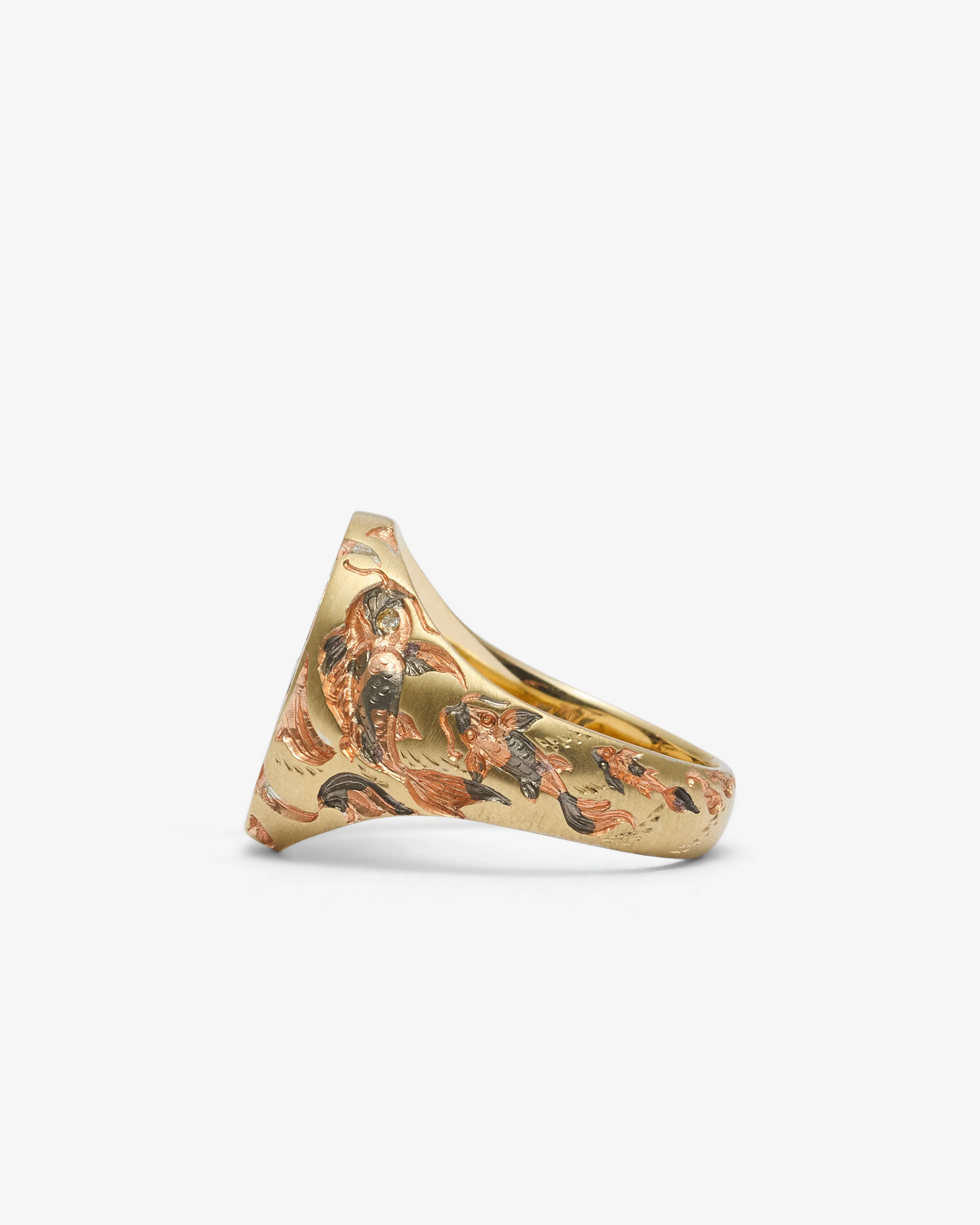 Castro - Cyprini' Carp Signet - (Yellow Gold) - Image 2