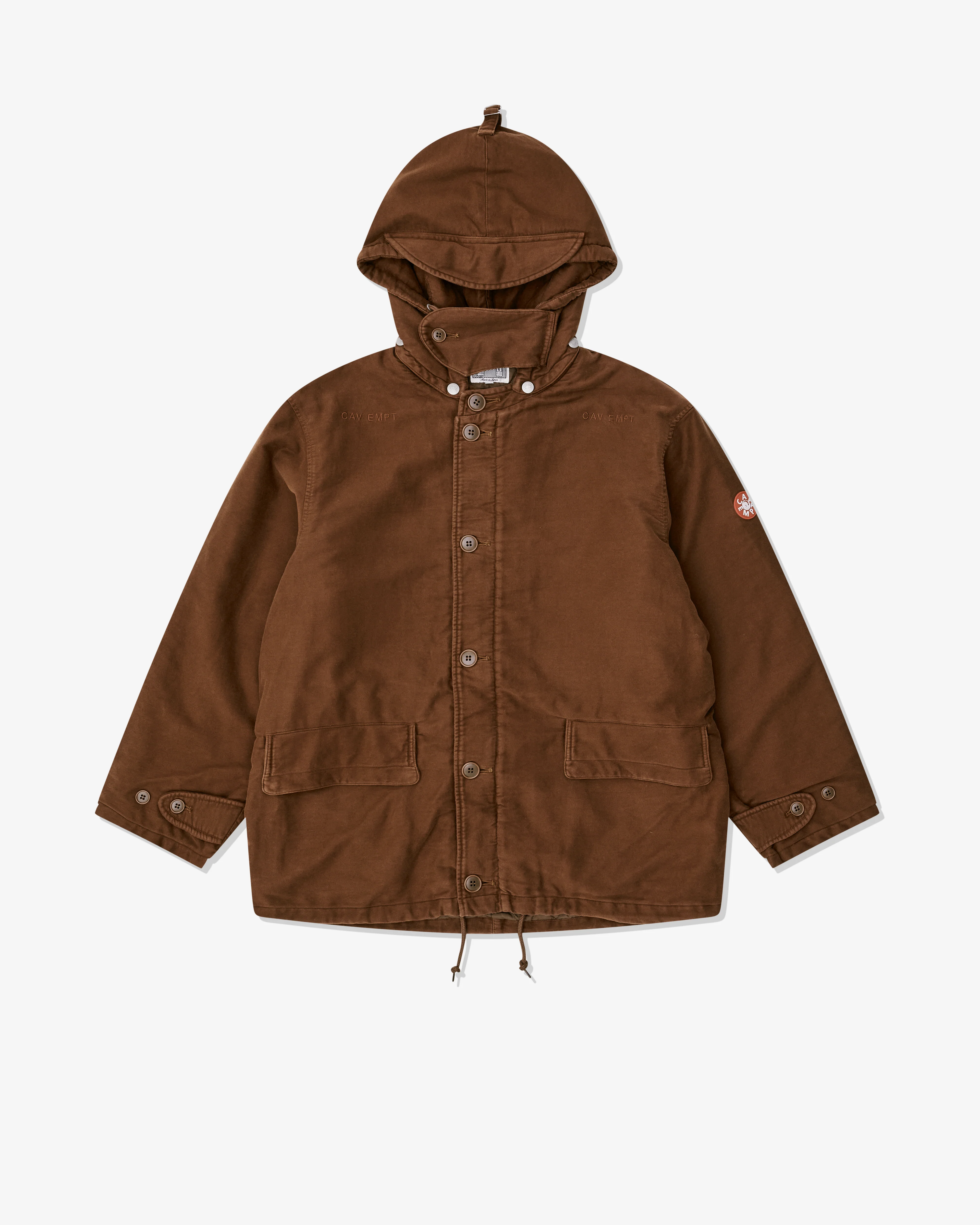 Cav Empt - Men’s Cotton Detach Hood Jacket - (Brown)