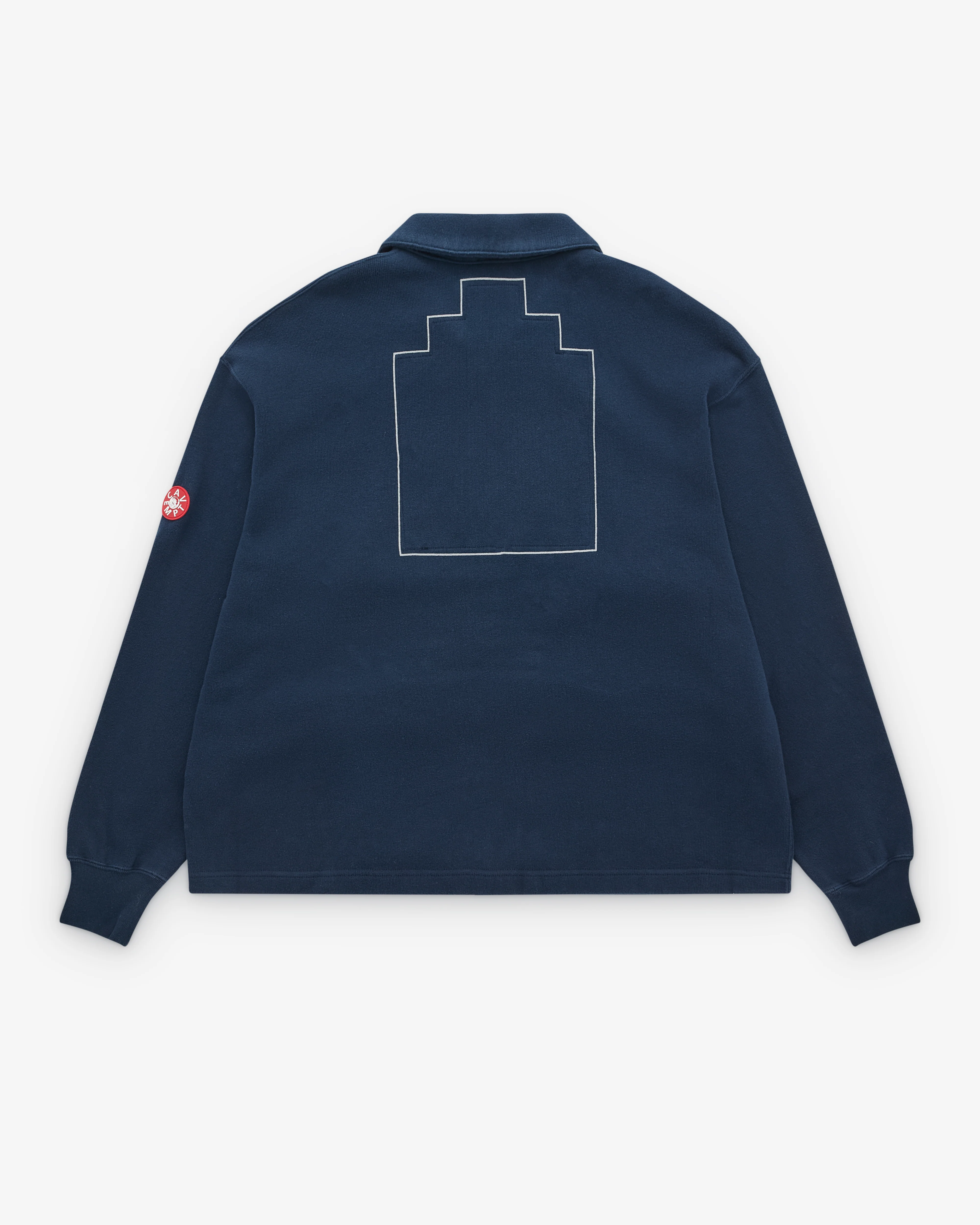 Cav Empt - Men’s Dbl Knit Collared Zip Up Navy - (Navy) - Image 2