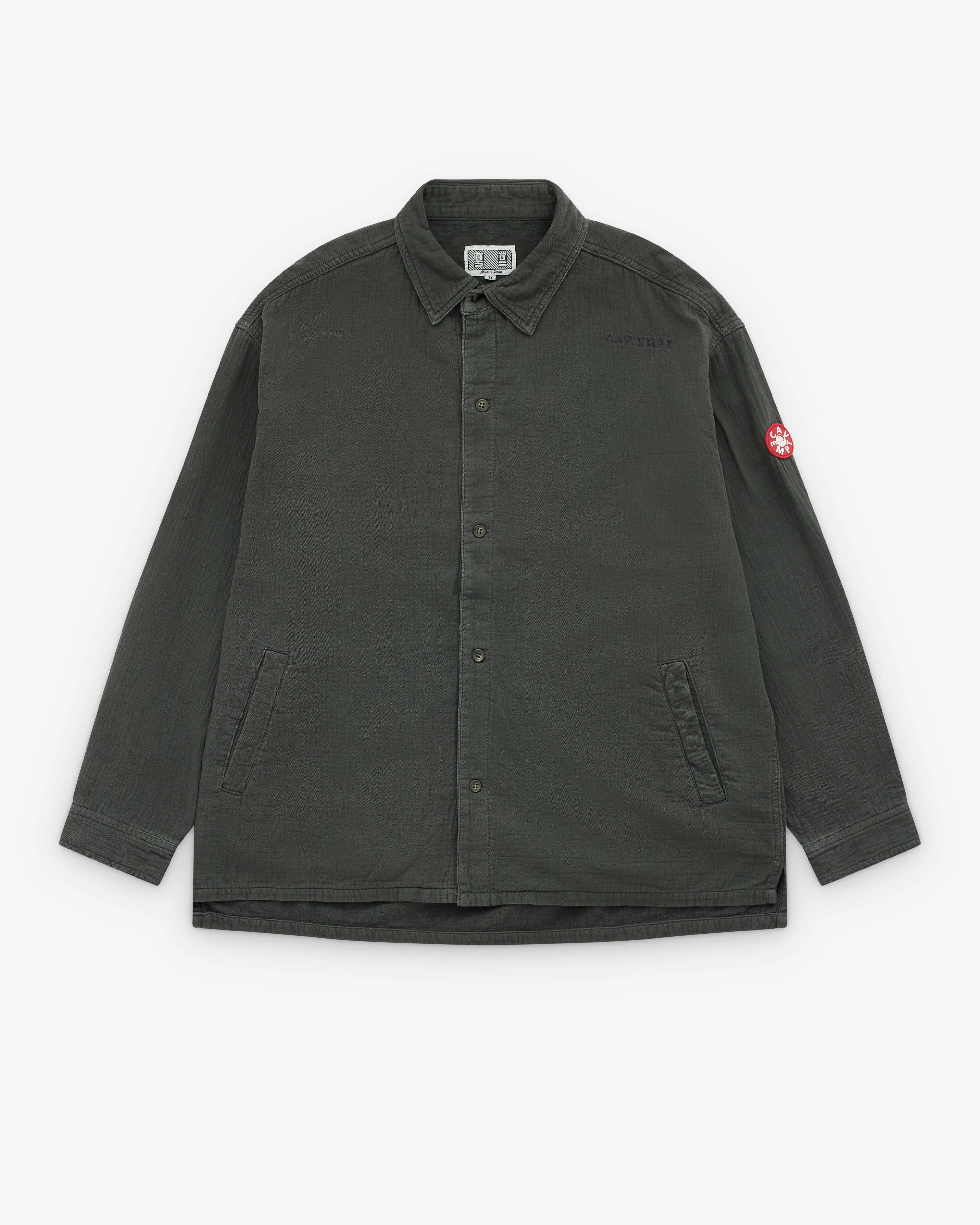 Cav Empt - Men’s Welt Pockets Big Shirt - (Charcoal)