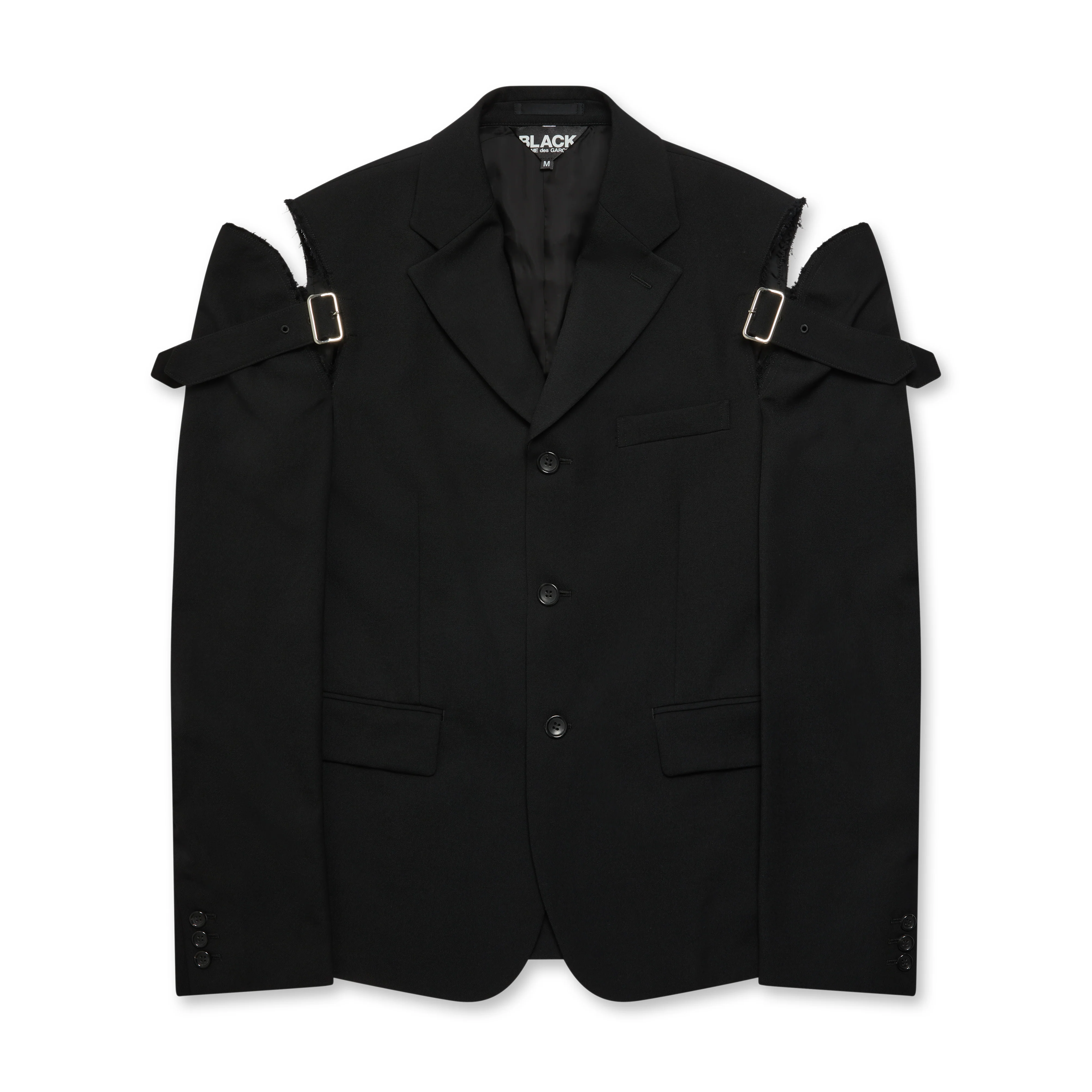 BLACK Comme des Garçons - Shoulder Buckle Detail Jacket - (Black)