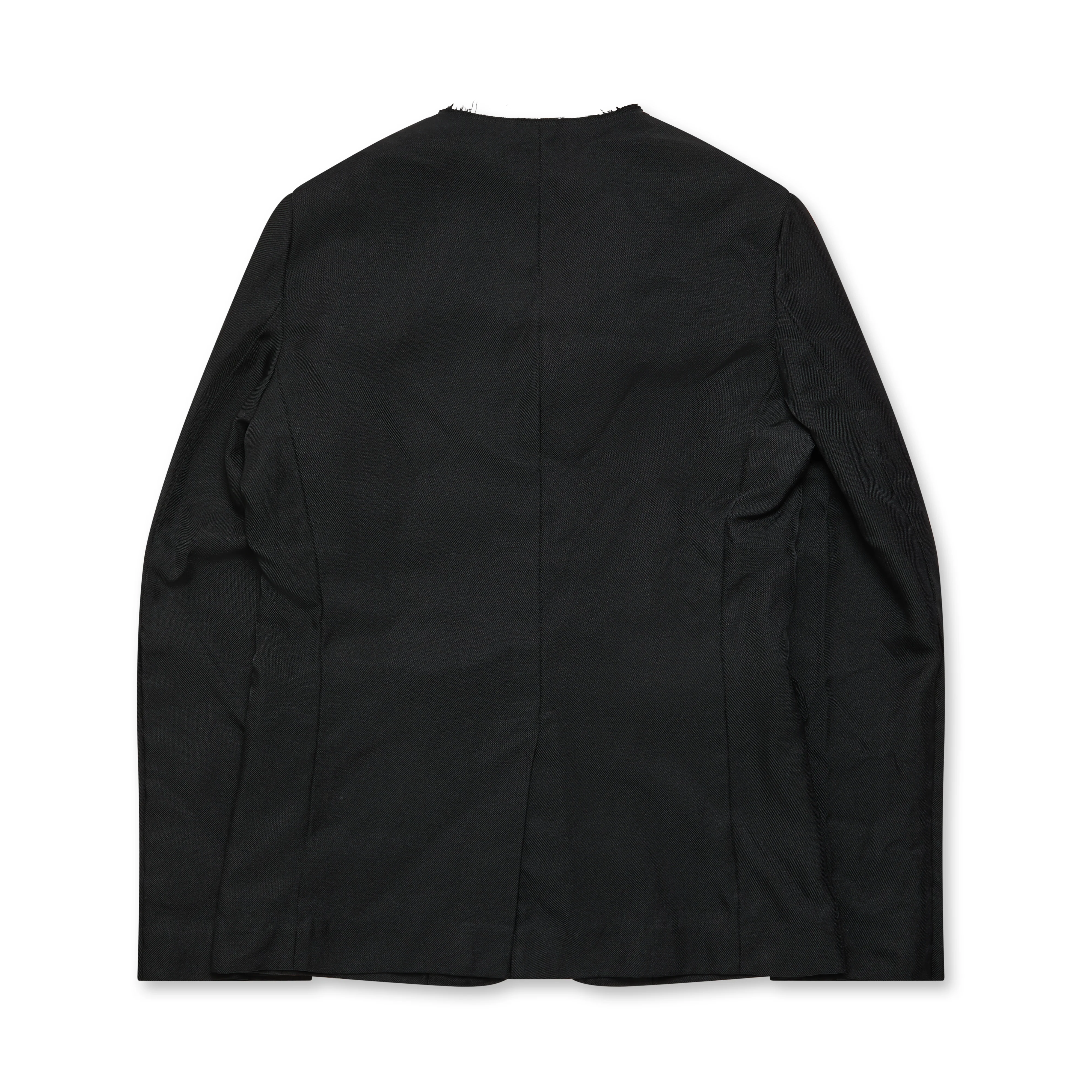 BLACK Comme des Garçons - Deconstructed Collar Jacket - (Black) - Image 2