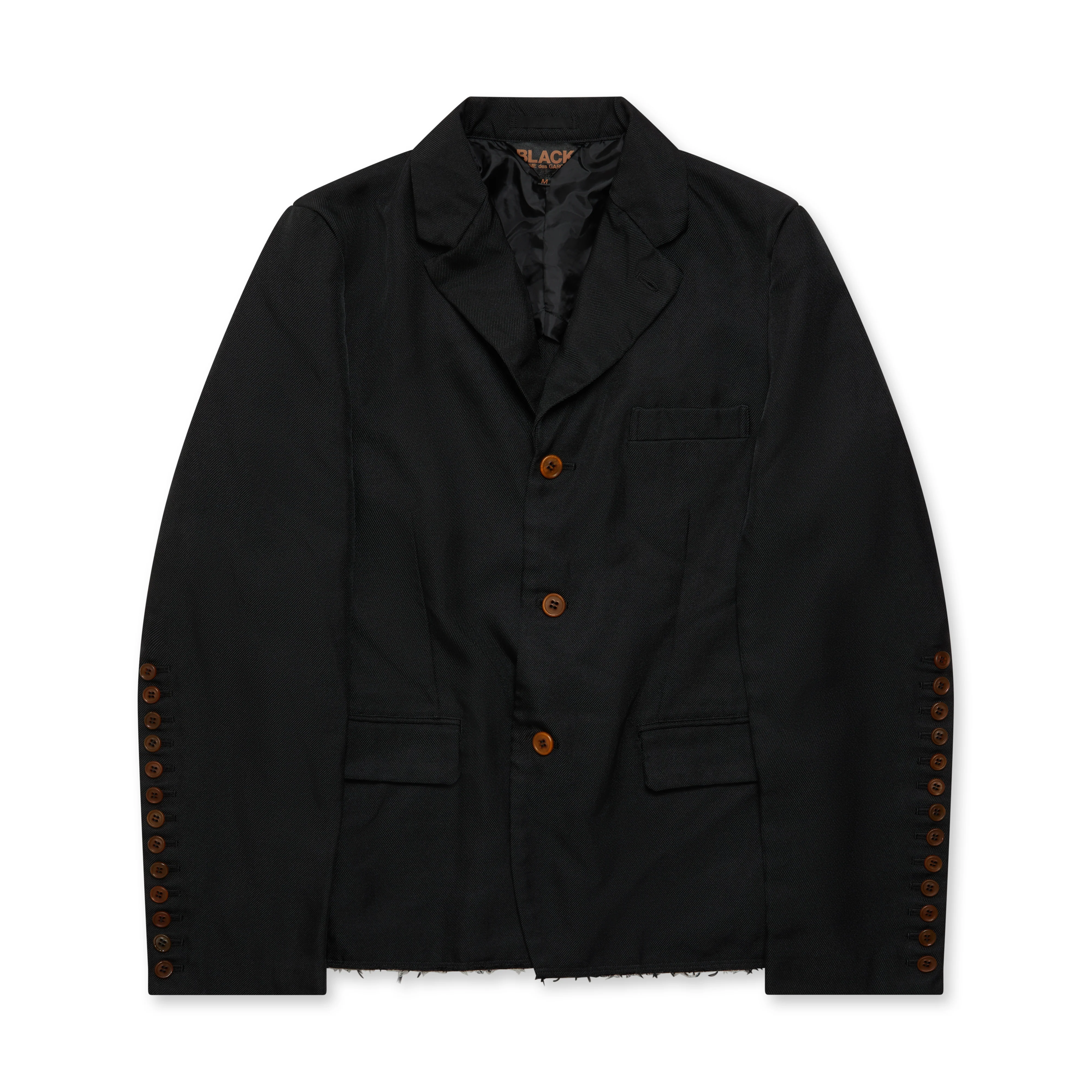 BLACK Comme des Garçons - Raw Hem Jacket - (Black)