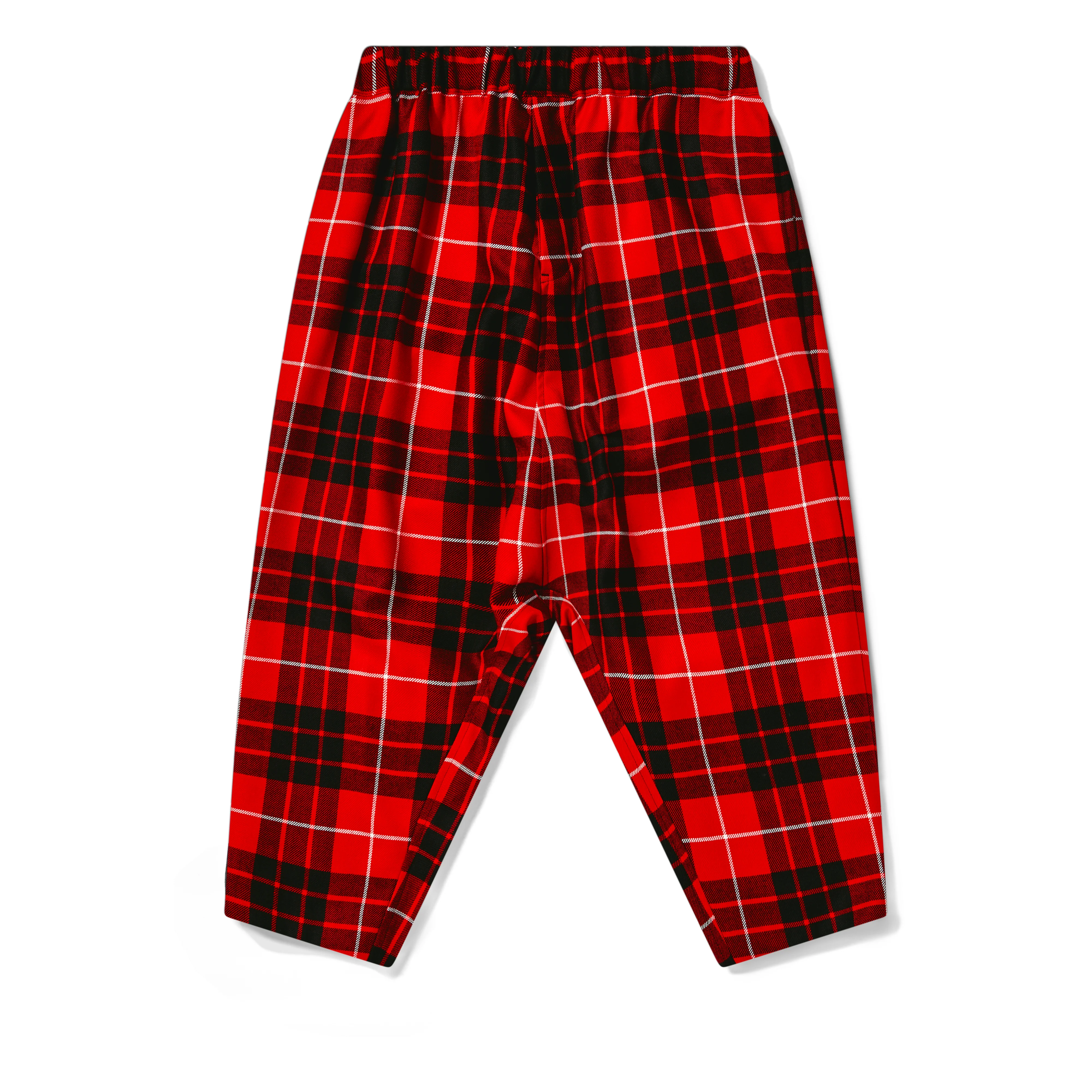 BLACK Comme des Garçons - Lochcarron Tartan Wool Pants - (Red/Black) - Image 2