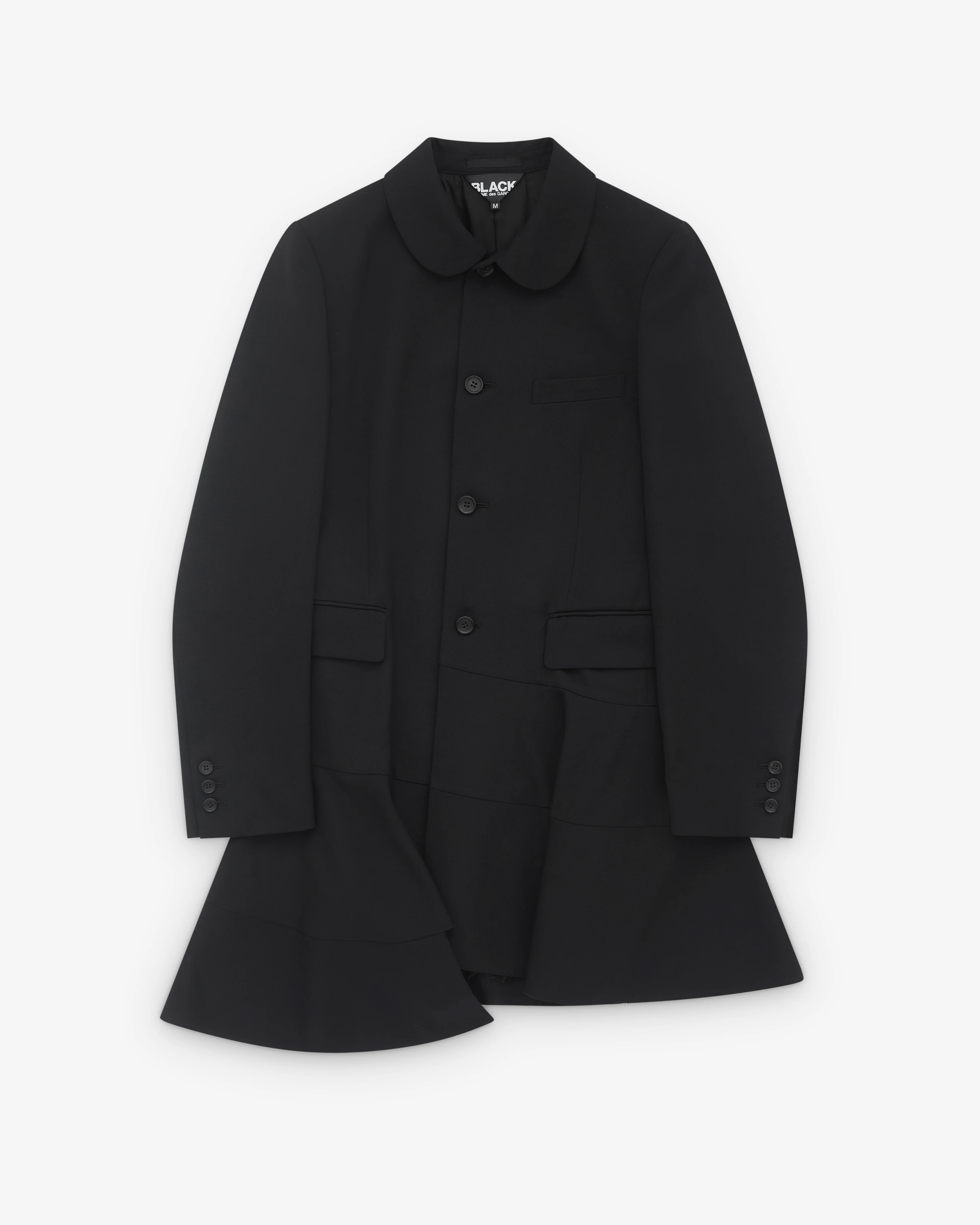 Black Comme des Garçons - Peplum Hem Jacket - (Black)