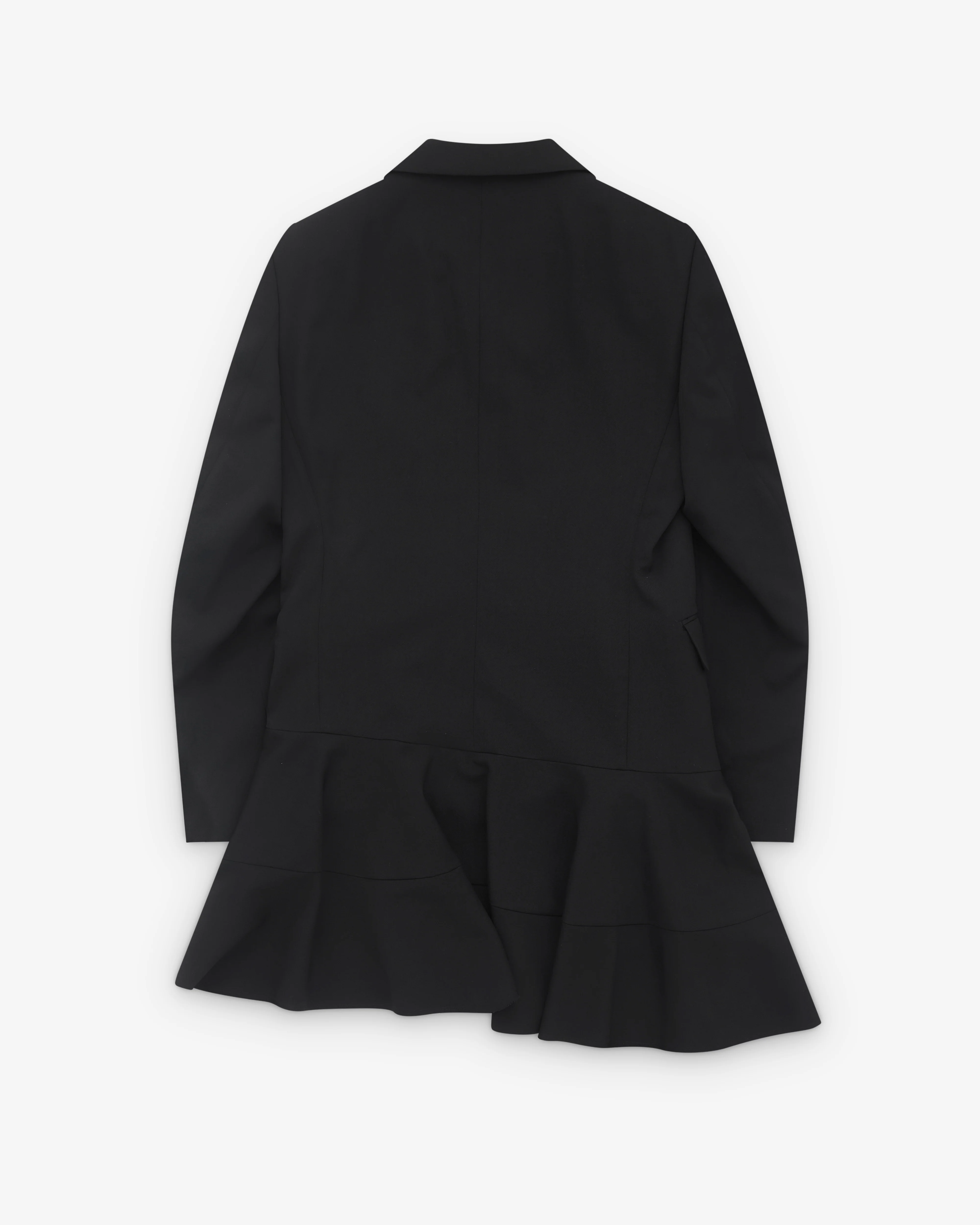 Black Comme des Garçons - Peplum Hem Jacket - (Black) - Image 2