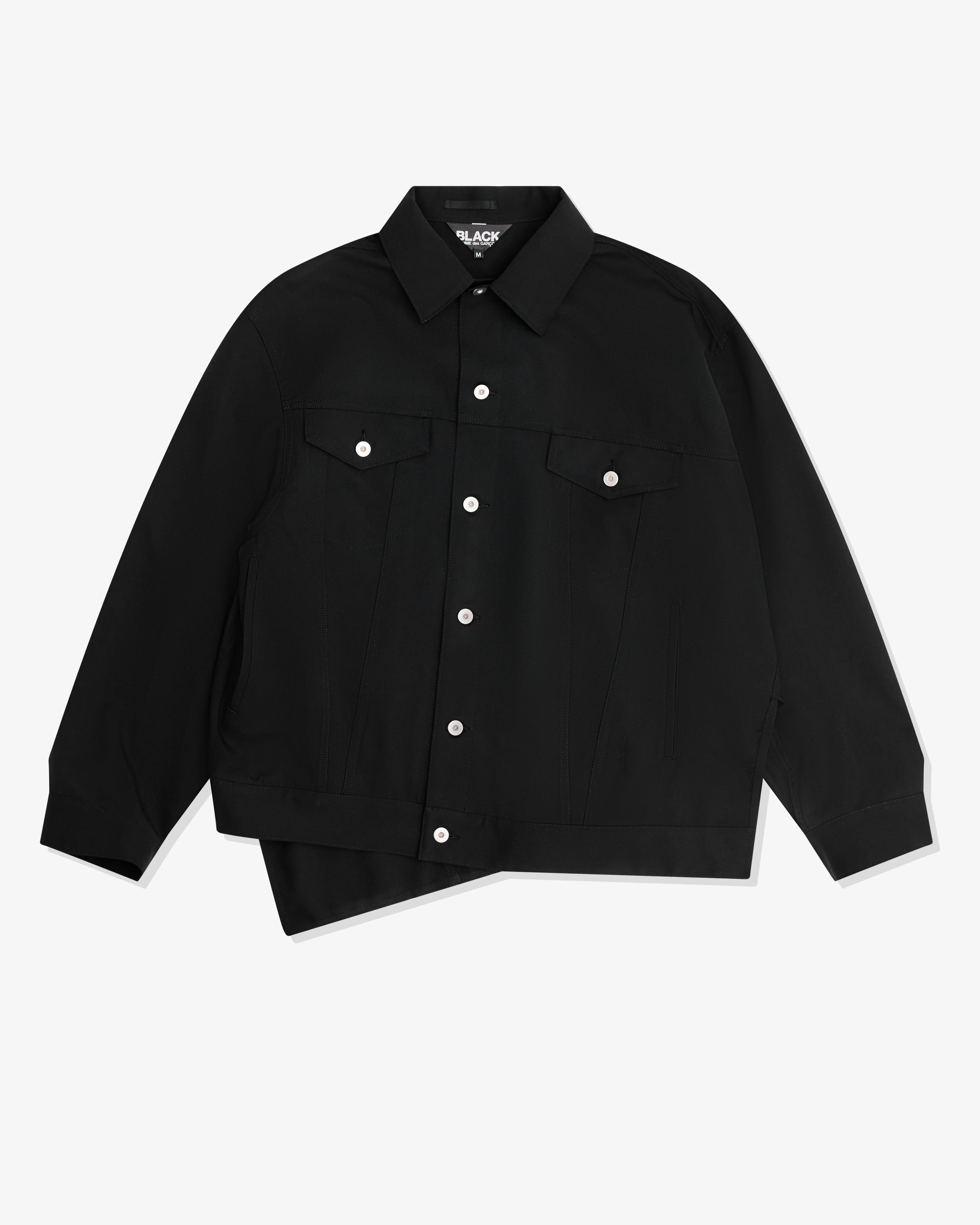 Black Comme des Garçons - Oversized Trucker Shirt - (Black)