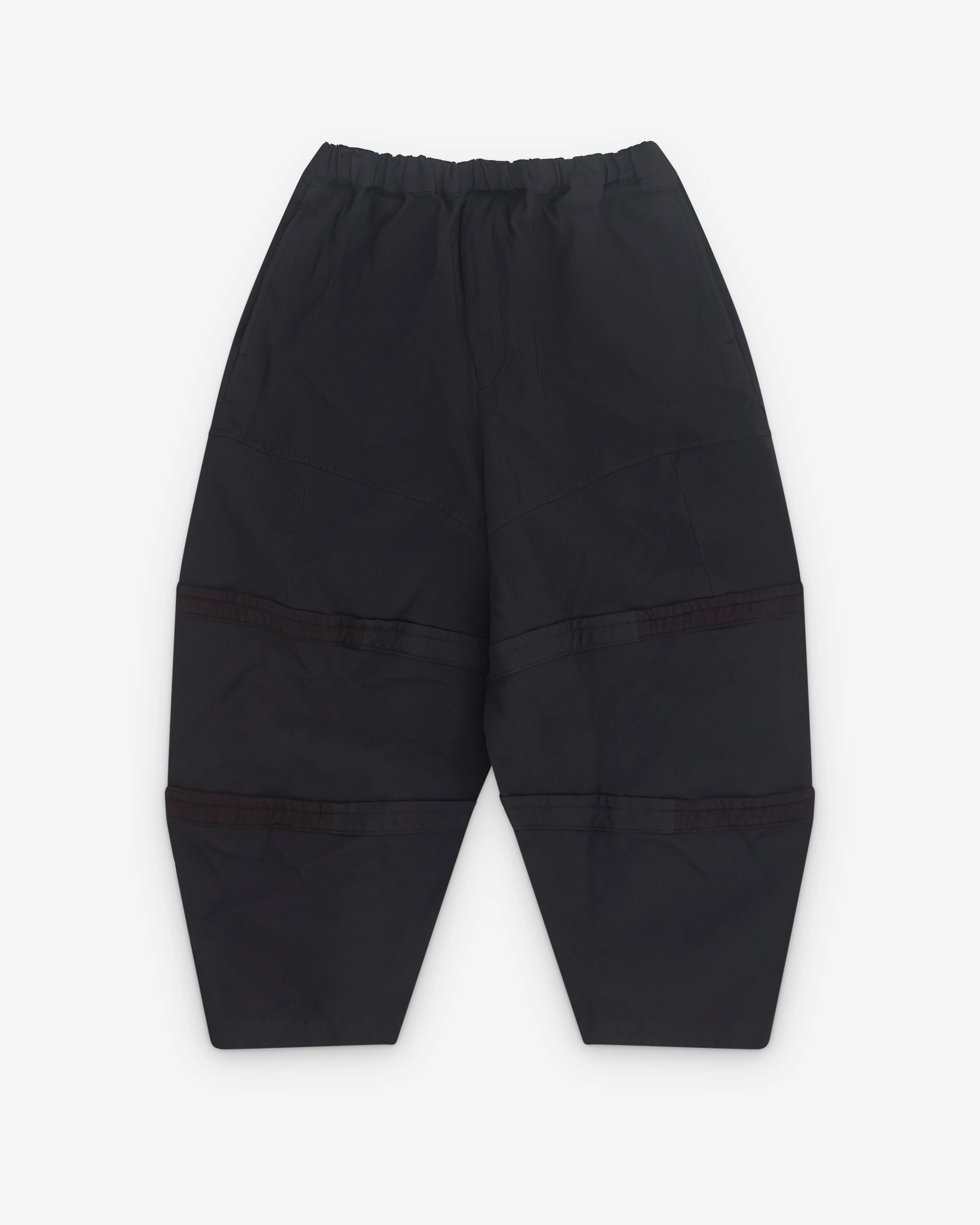 Black Comme des Garçons - Barrel Leg Trousers - (Black)