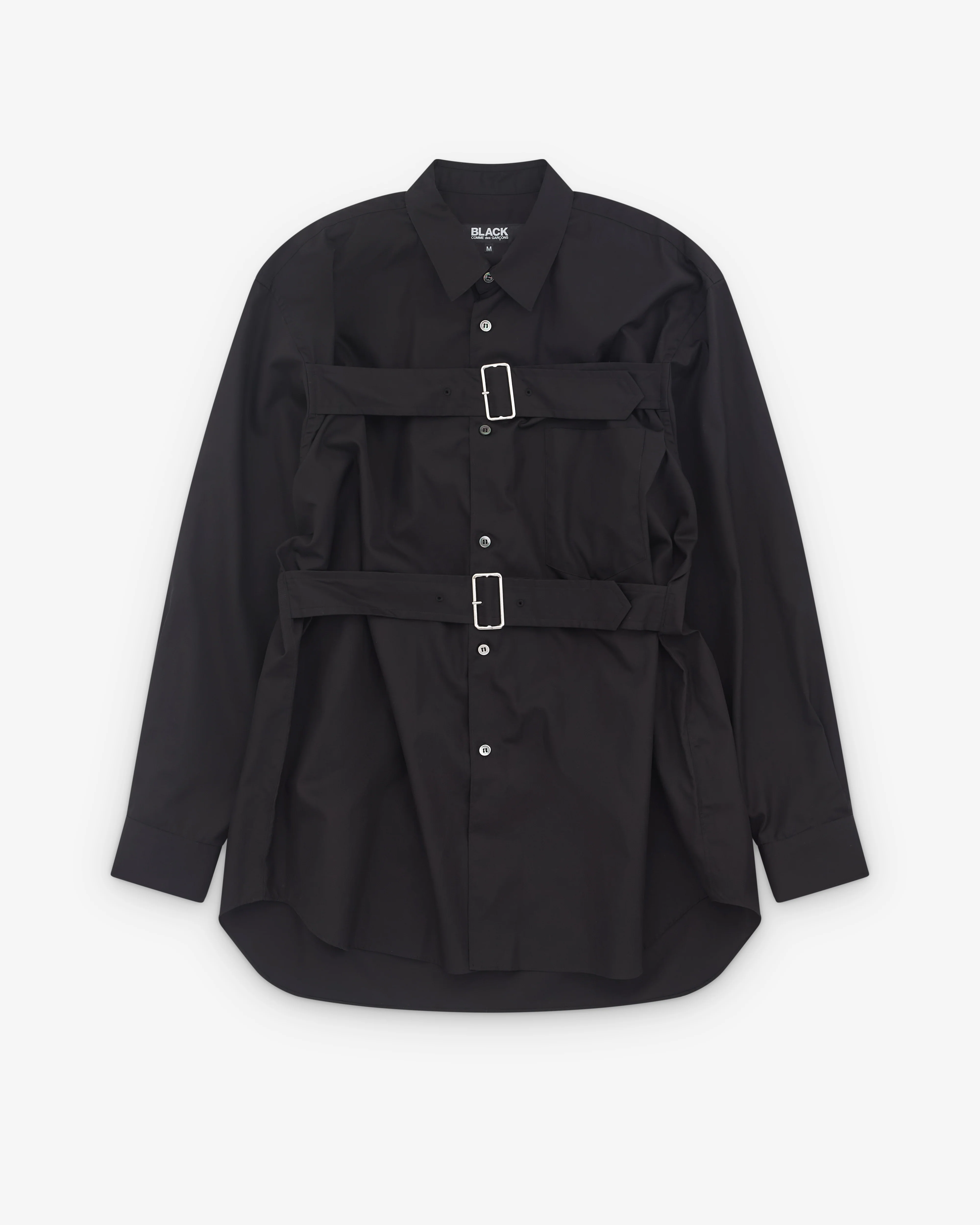 Black Comme des Garçons - Double Buckle Shirt - (Black)