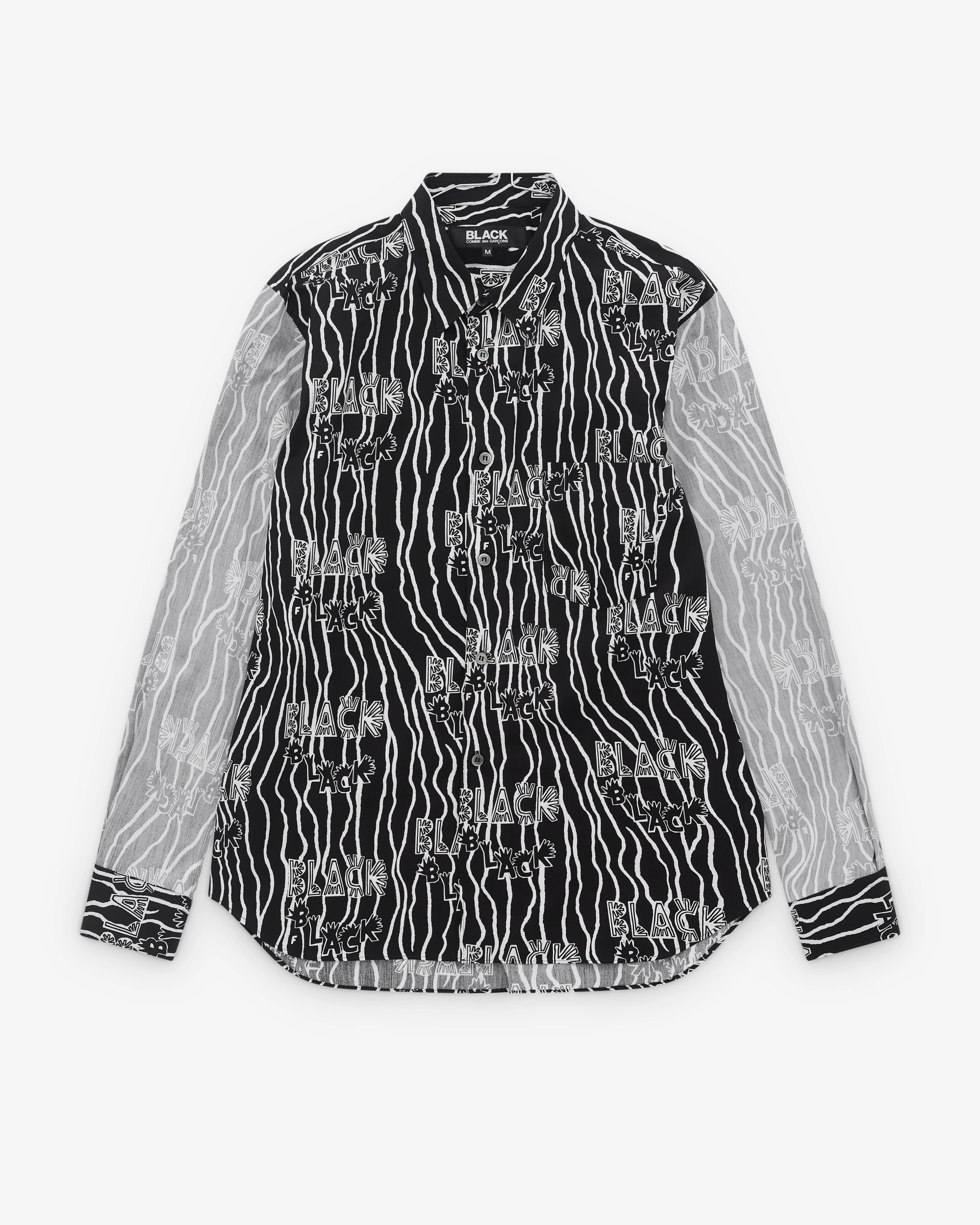Black Comme des Garçons - Reverse Panel Shirt - (Black) - Image 2