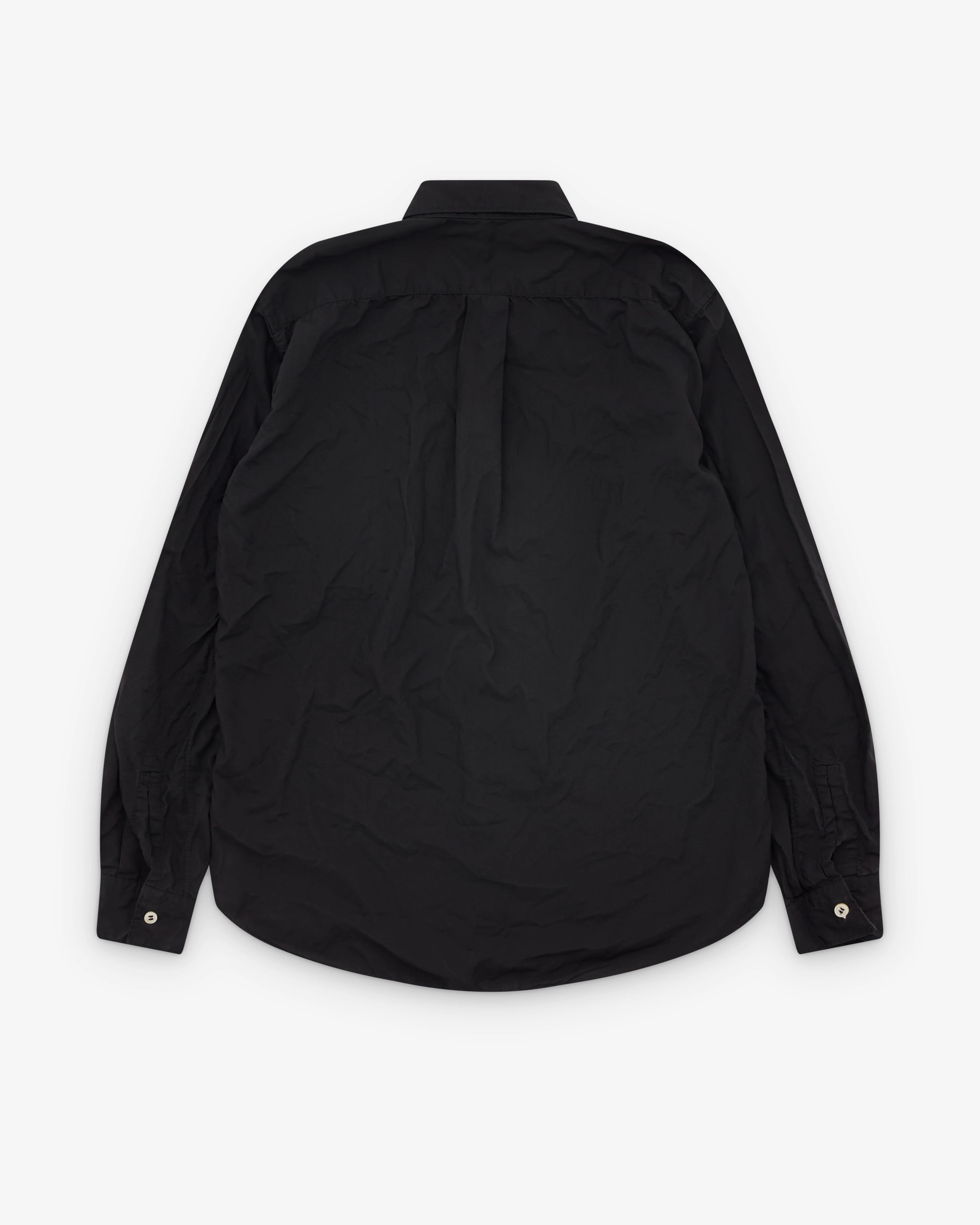 Black Comme des Garçons - Creased Shirt - (Black) - Image 2