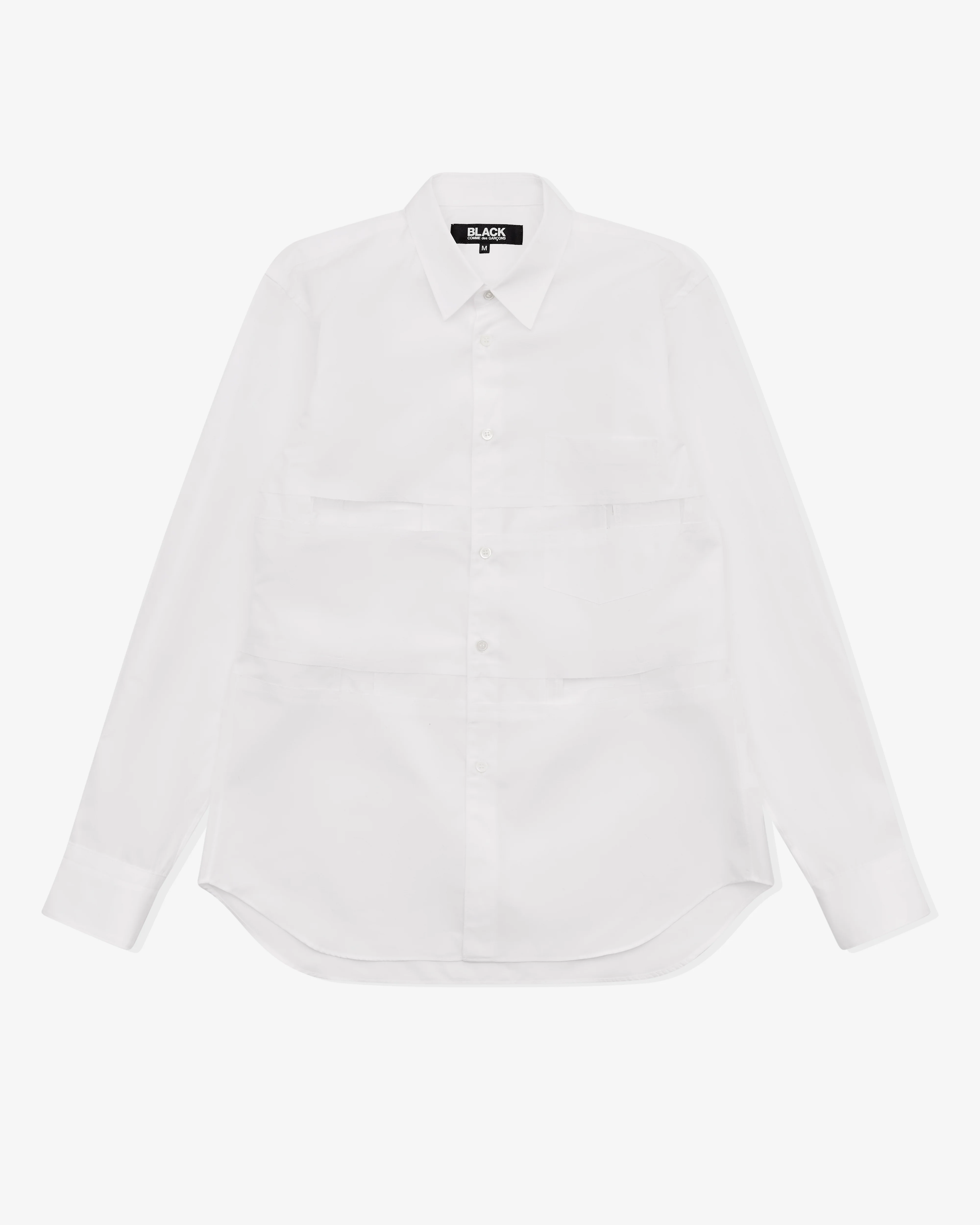 Black Comme des Garçons - Cut Out Shirt - (White)