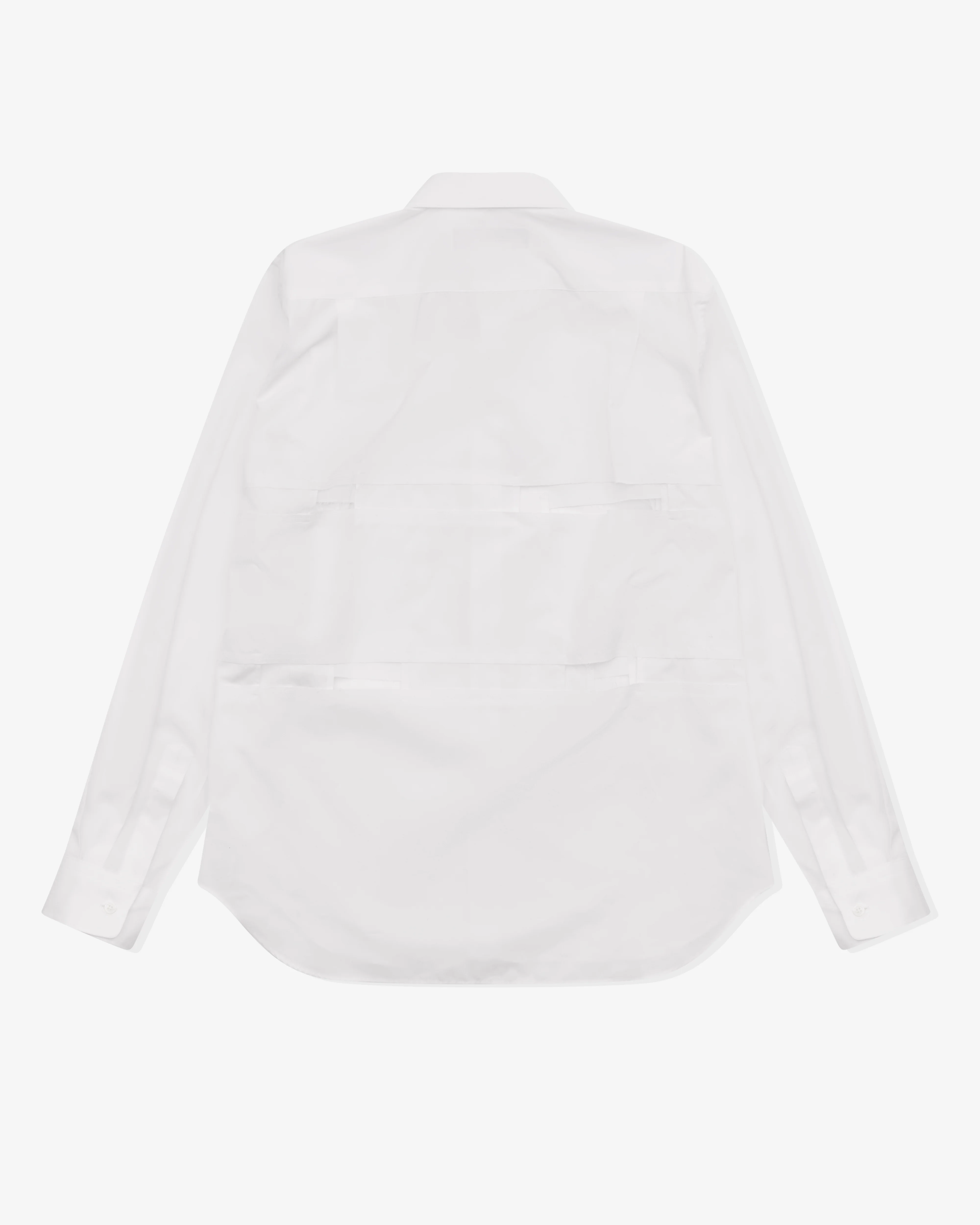 Black Comme des Garçons - Cut Out Shirt - (White) - Image 2