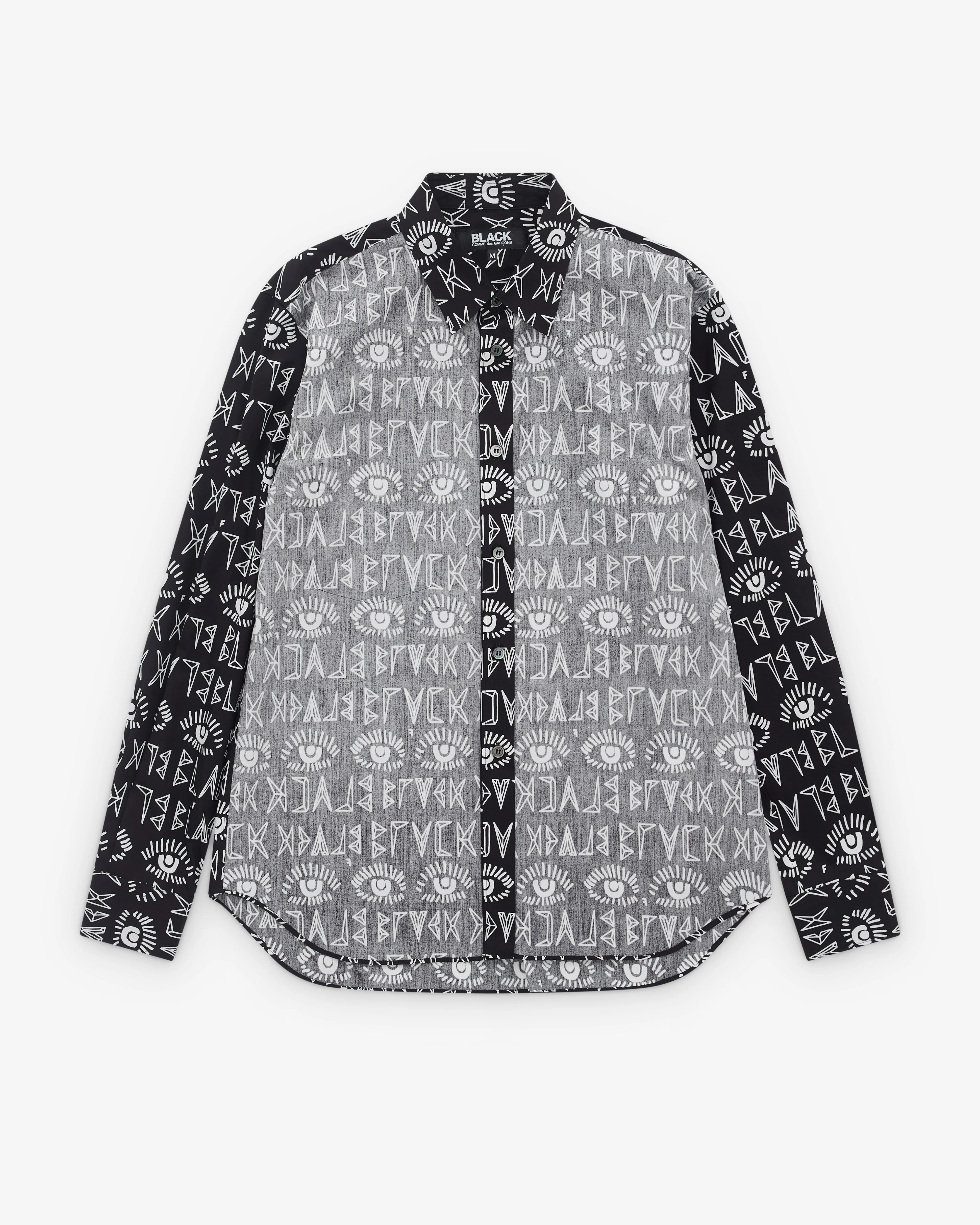 Black Comme des Garçons - Reverse Panel Shirt - (Back)