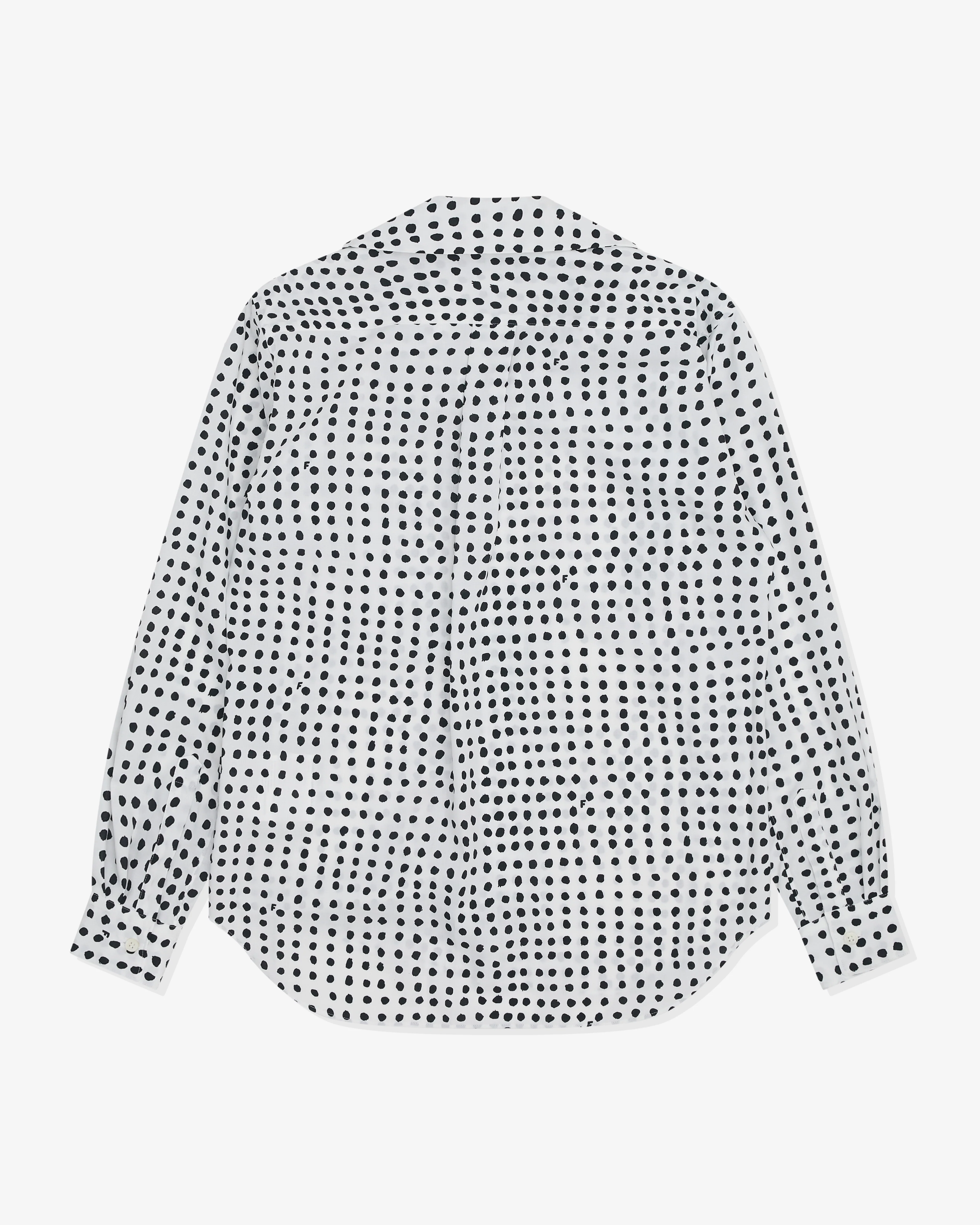 Black Comme des Garçons - Polka Dot Shirt - (White) - Image 2