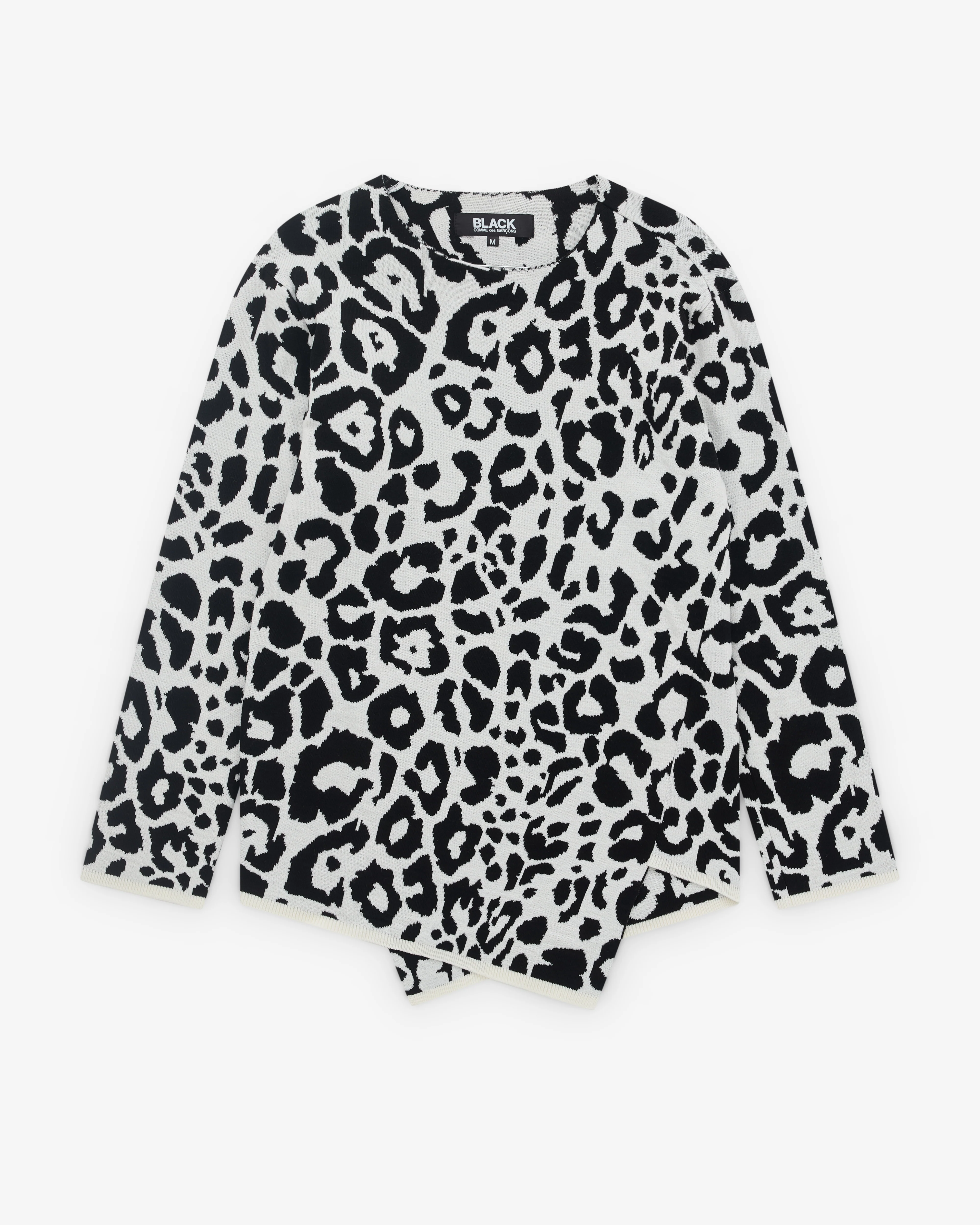 Black Comme des Garçons - Asymmetric Sweater - (Black/White)