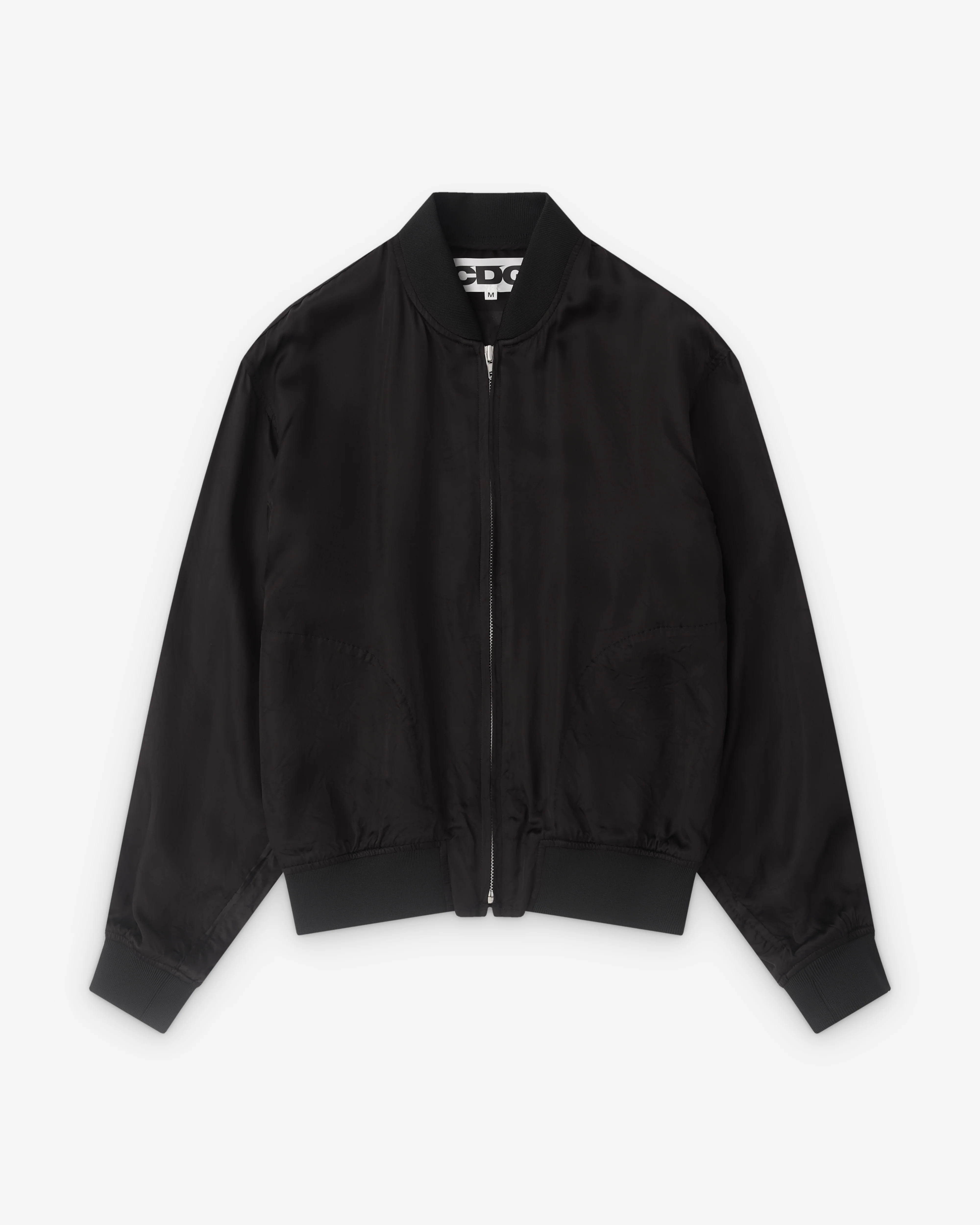 CDG - Warped Logo Bomber Jacket - (Black) - Image 3