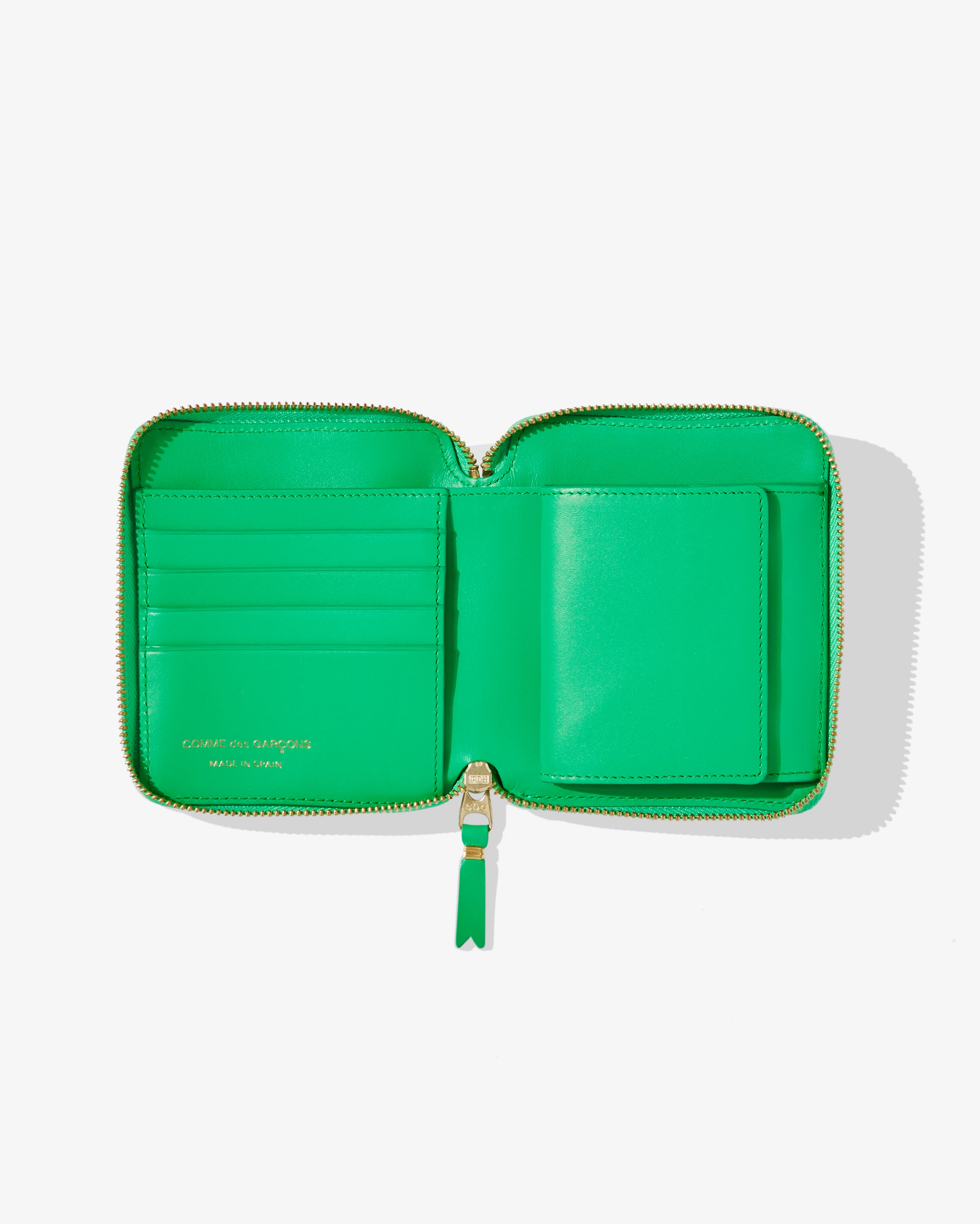 CDG Wallet - Classic Leather Full Zip Around Wallet - (Green SA2100C) - Image 3