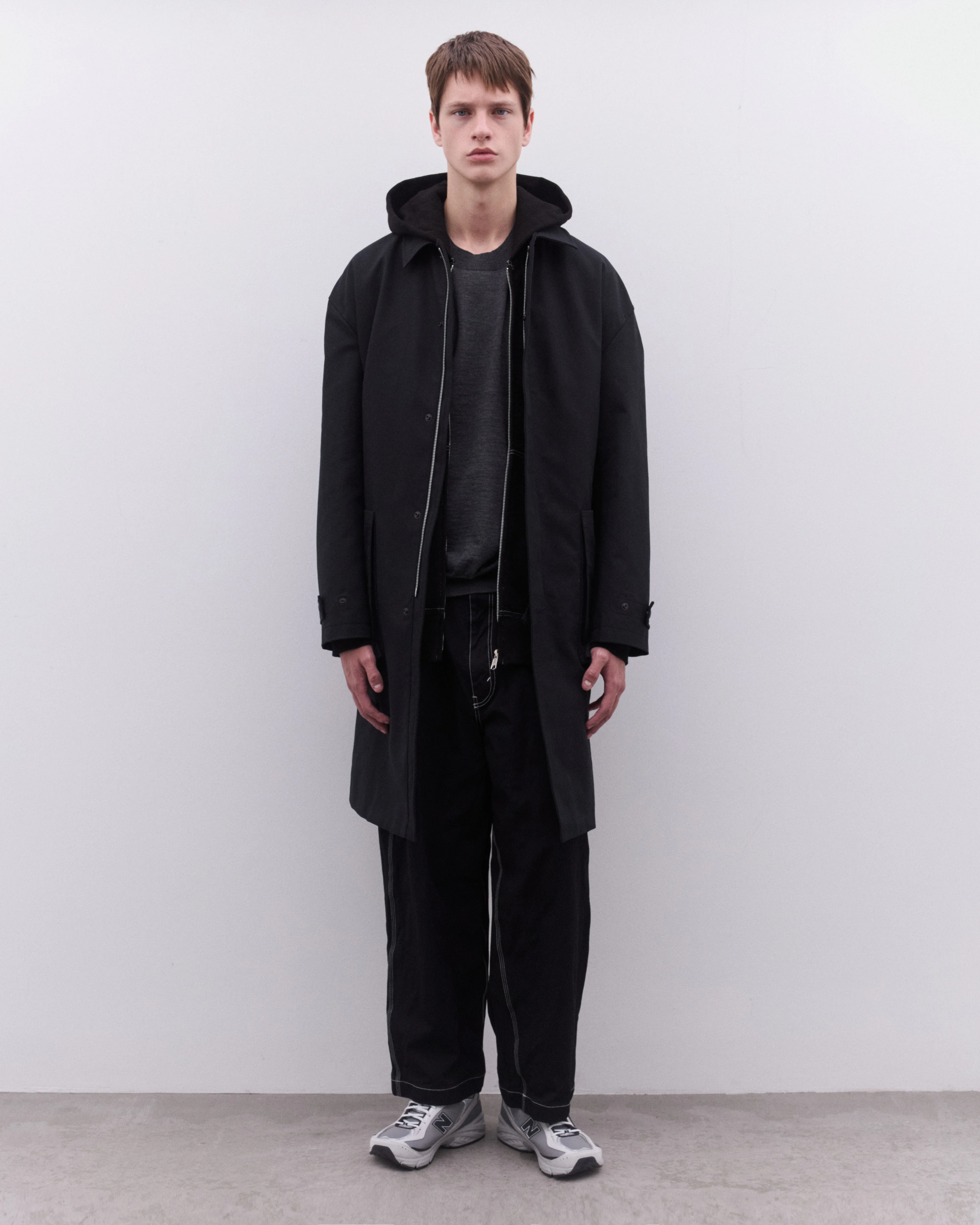 CDG Homme - Men's Car Coat - (Black) - Image 6